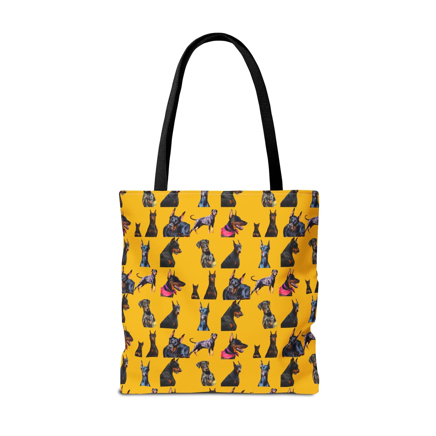Edition 7 Doberman Model Pattern Yellow Tote Bag