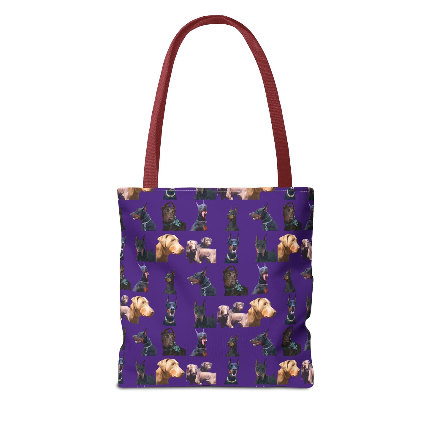 Edition 8 Doberman Model Pattern Purple Tote Bag