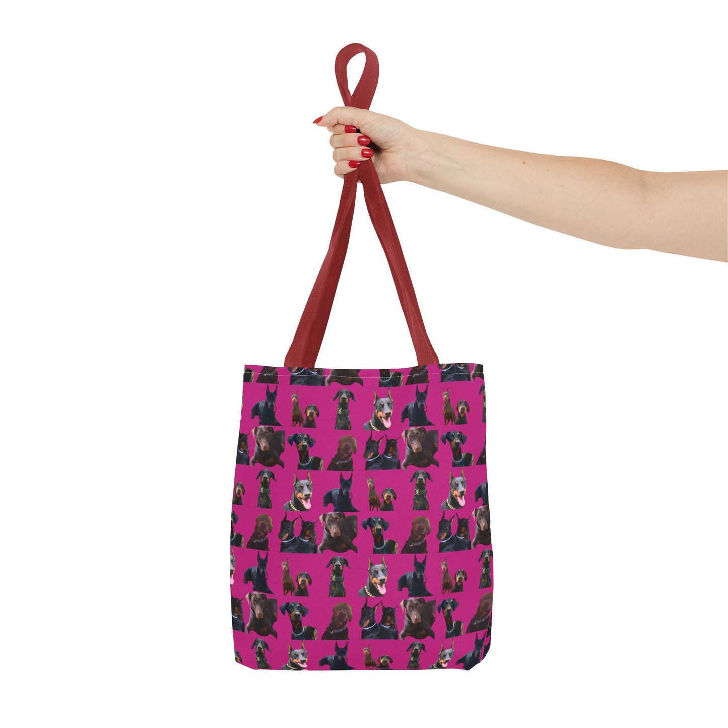 Rdition 5 Doberman Model Pattern Pink Tote Bag