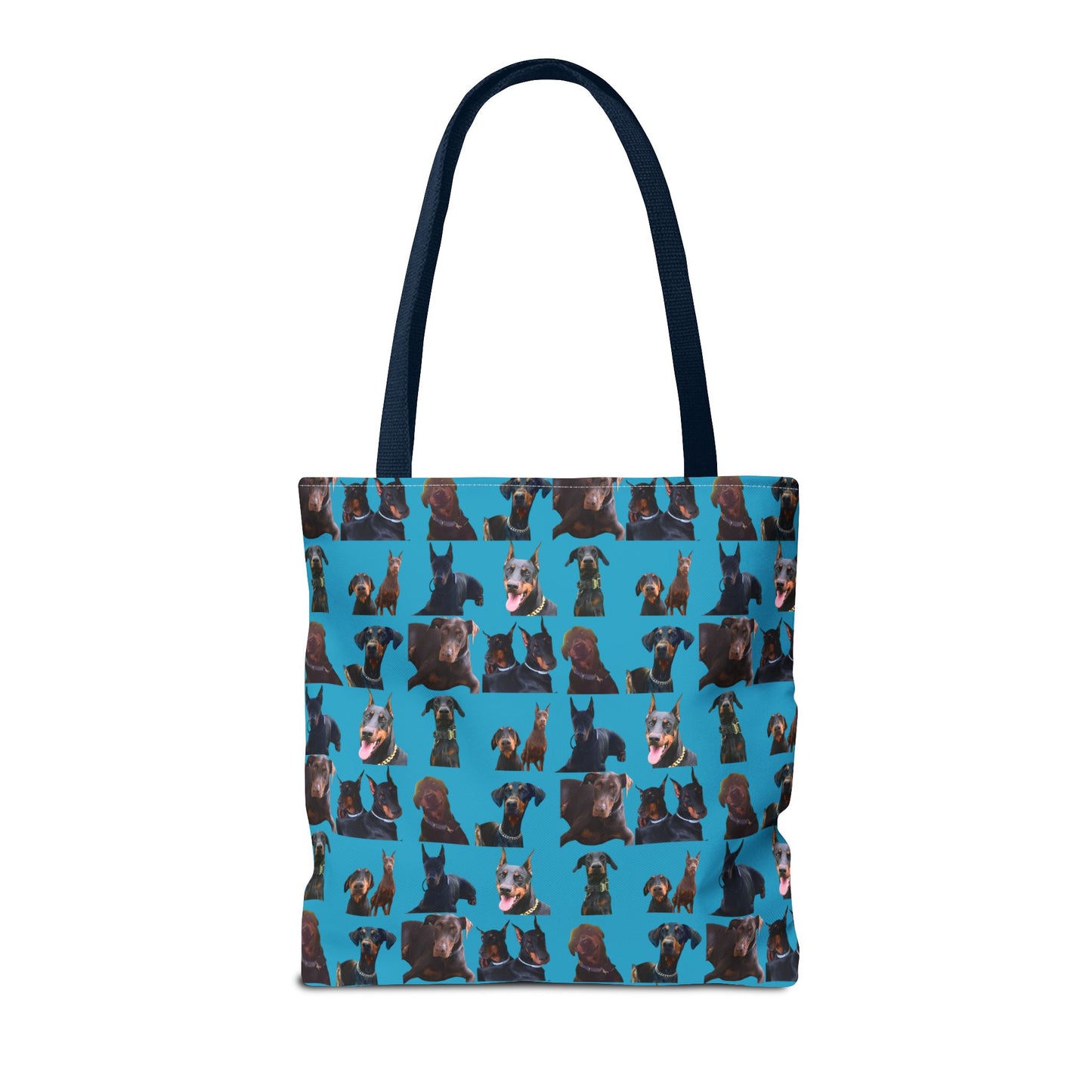 Edition 5 Doberman Model Pattern Turquoise Tote Bag