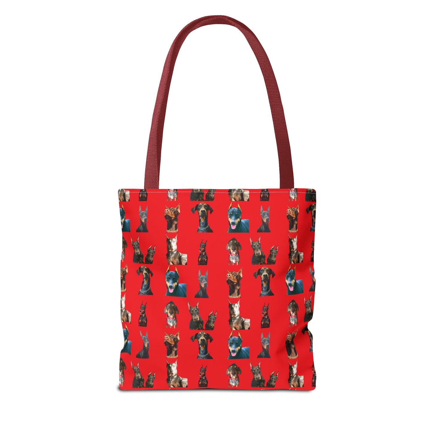 Edition 4 Doberman Model Pattern Red Tote Bag