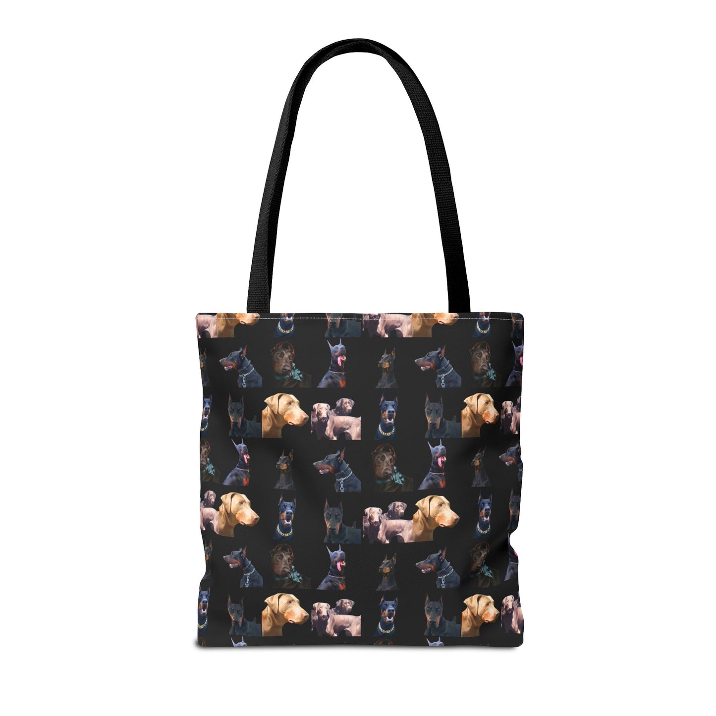 Edition 8 Doberman Model Pattern Black Tote Bag