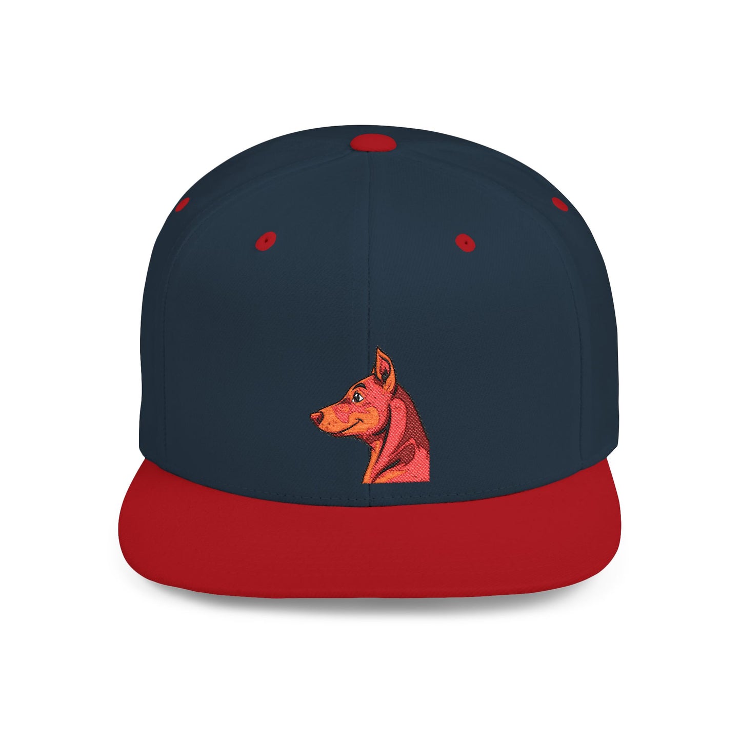 Custom Embroidered Flat Bill Snapback