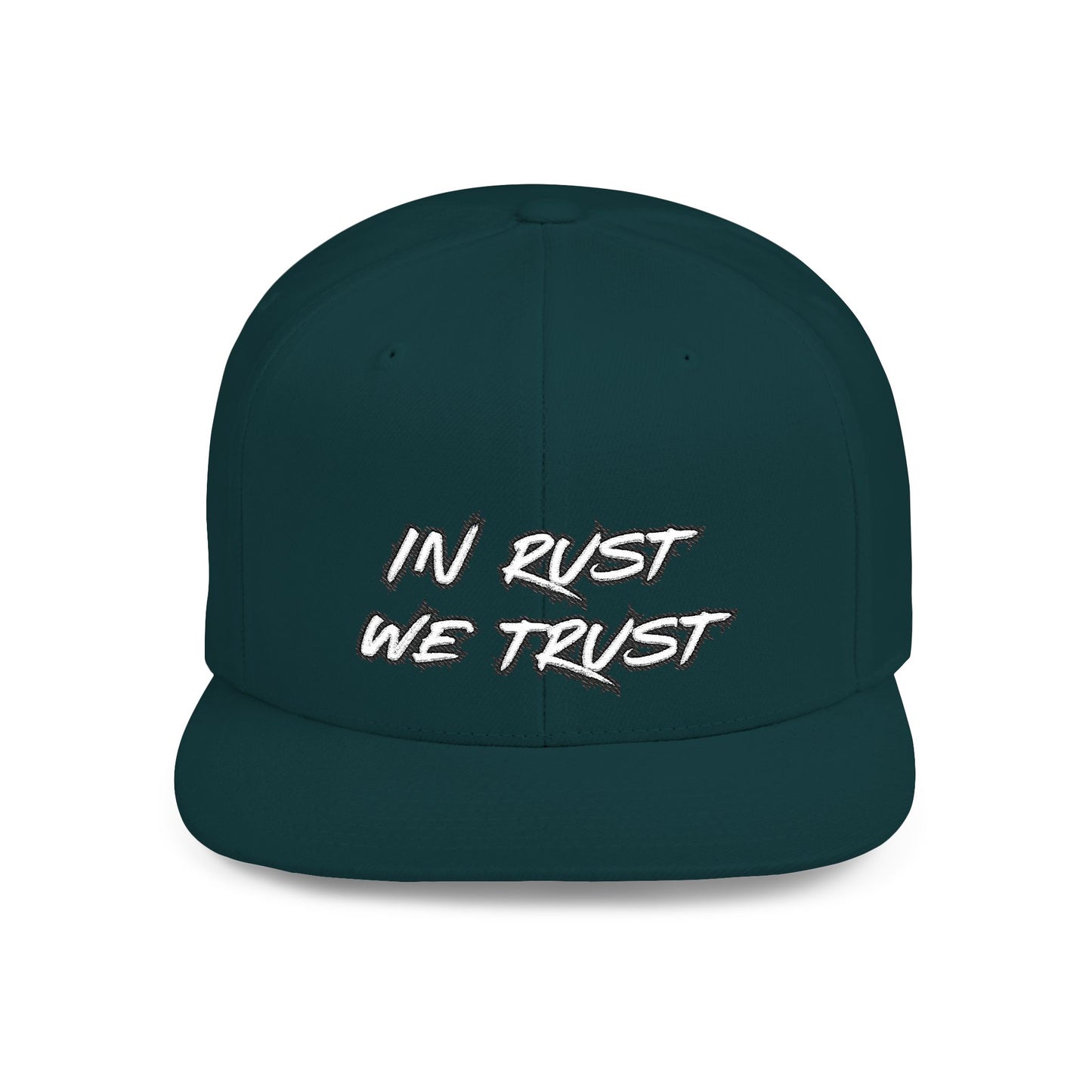 Rust 1 Embroidered Flat Bill Snapback