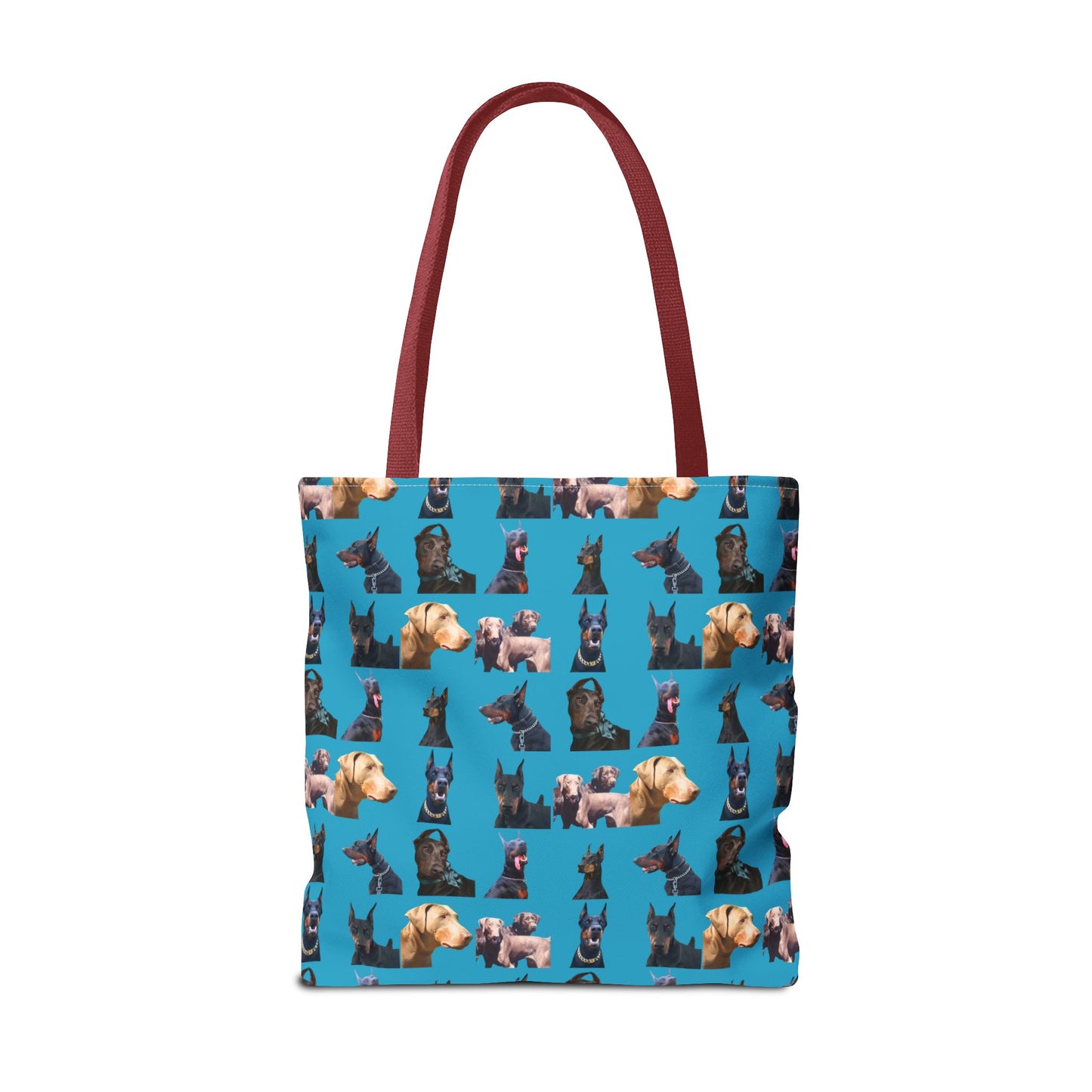 Edition 8 Doberman Model Pattern Turquoise Tote Bag