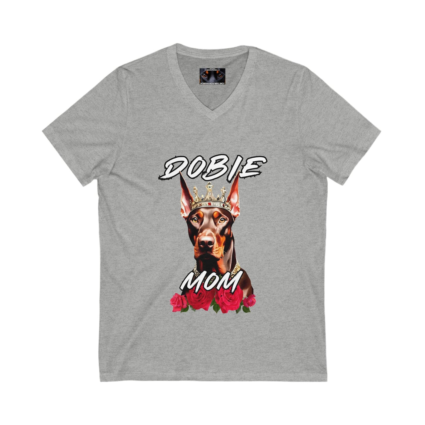 Dobie Mom 1.2 Private Label Unisex Jersey Short Sleeve V-Neck Tee