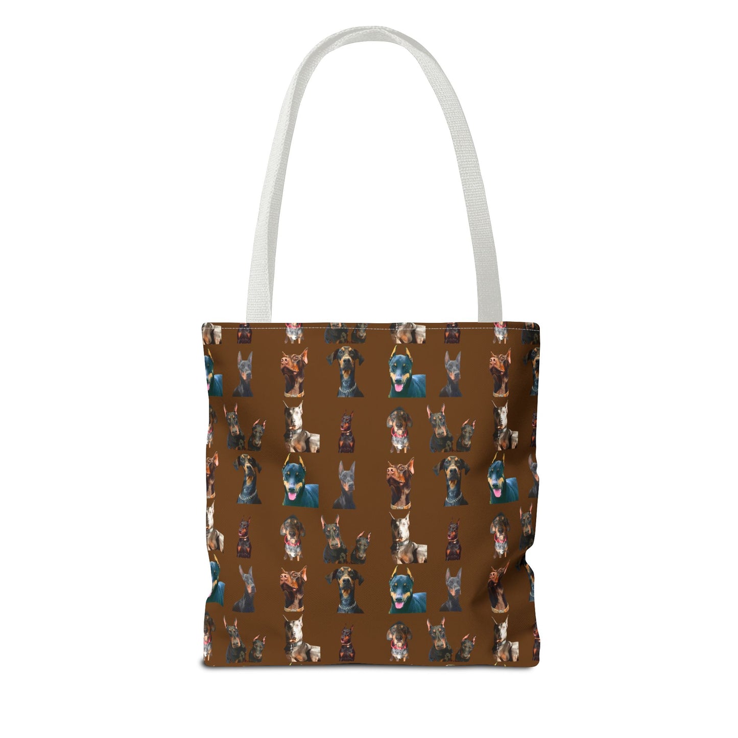 Edition 4 Doberman Model Pattern Brown Tote Bag