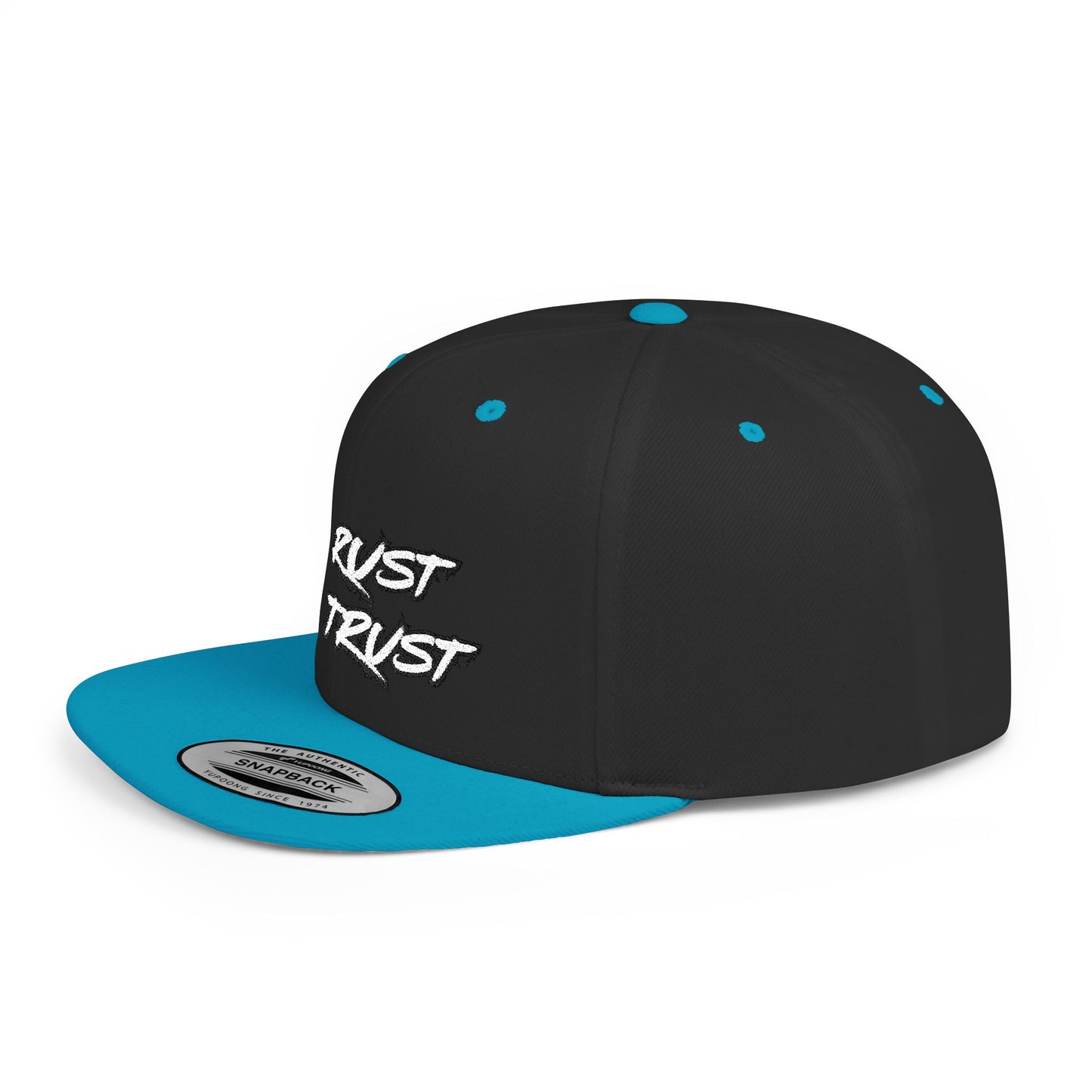 Rust 1 Embroidered Flat Bill Snapback