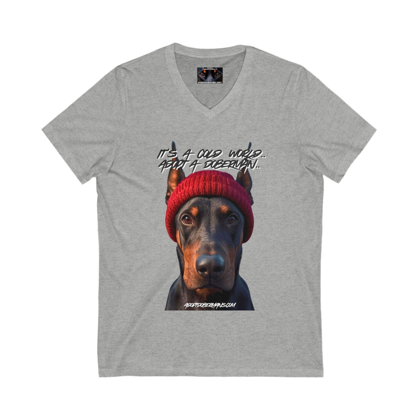 Dobie 1.3 Private Label Unisex Jersey Short Sleeve V-Neck Tee