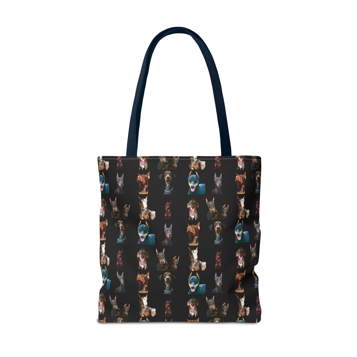 Edition 4 Doberman Model Pattern Black Tote Bag