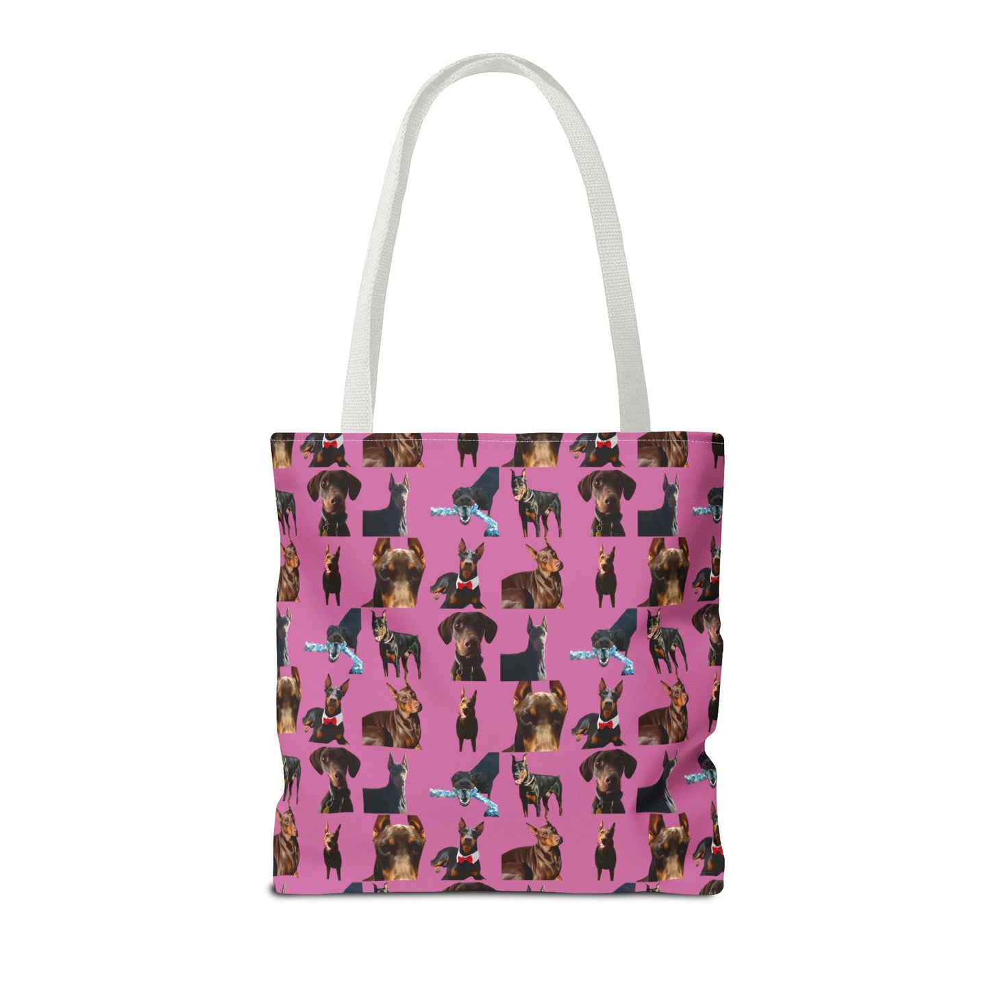 Edition 1 Doberman Model Pattern Pink Tote Bag