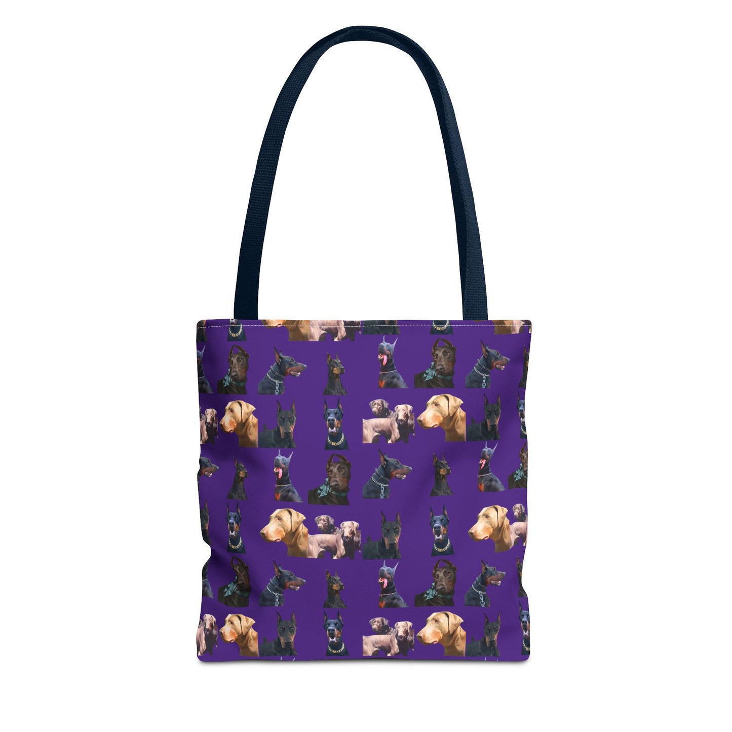 Edition 8 Doberman Model Pattern Purple Tote Bag