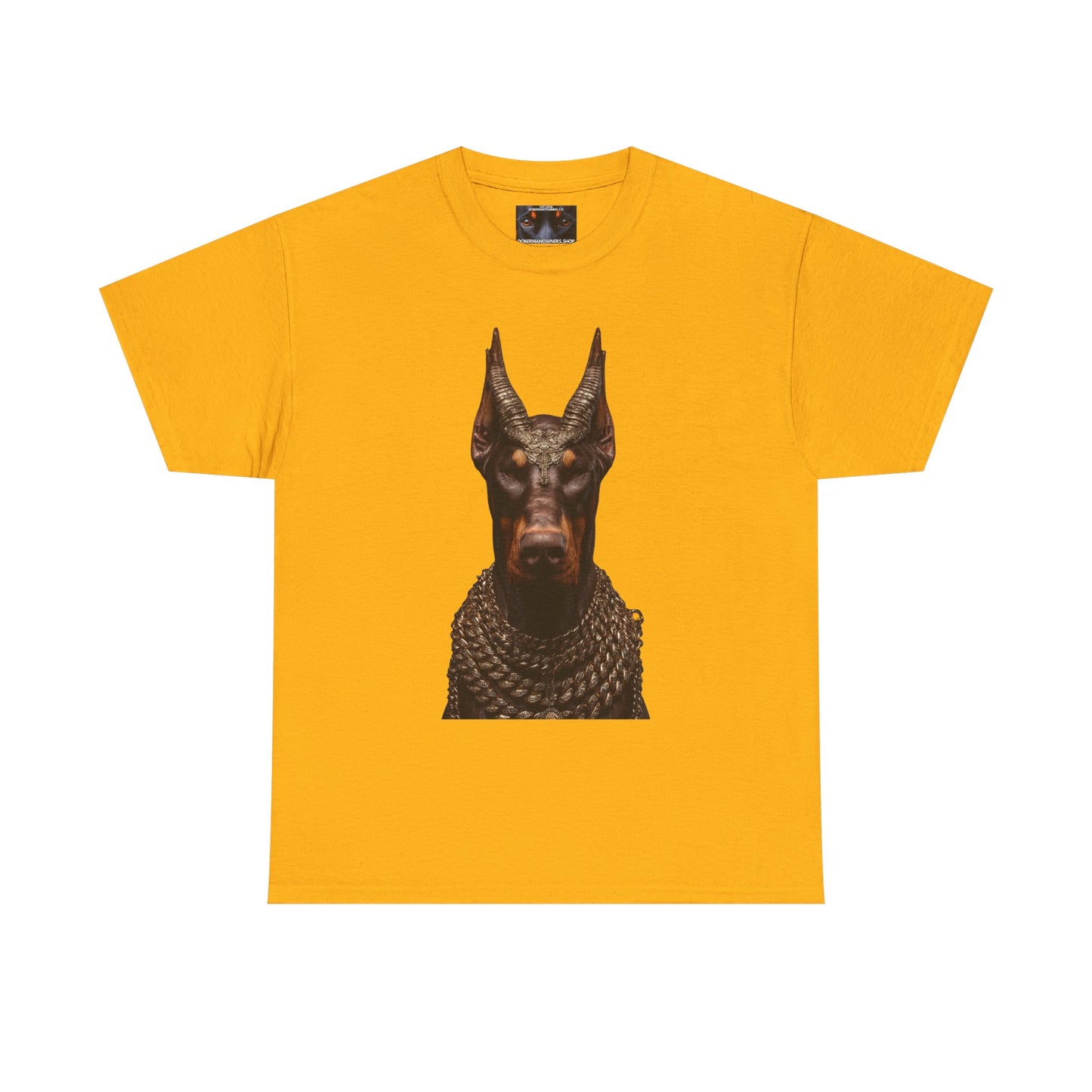 Doberman Goat 4 Private Lable Unisex Heavy Cotton Tee