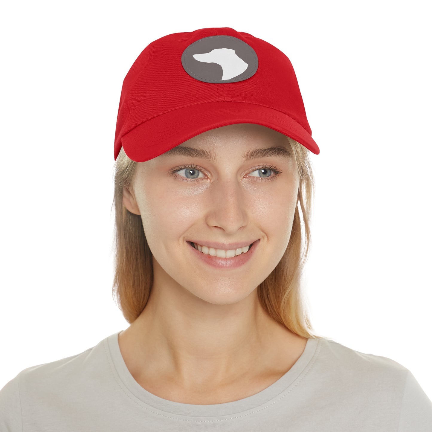 N 1 Dad Hat with Leather Patch (Round)