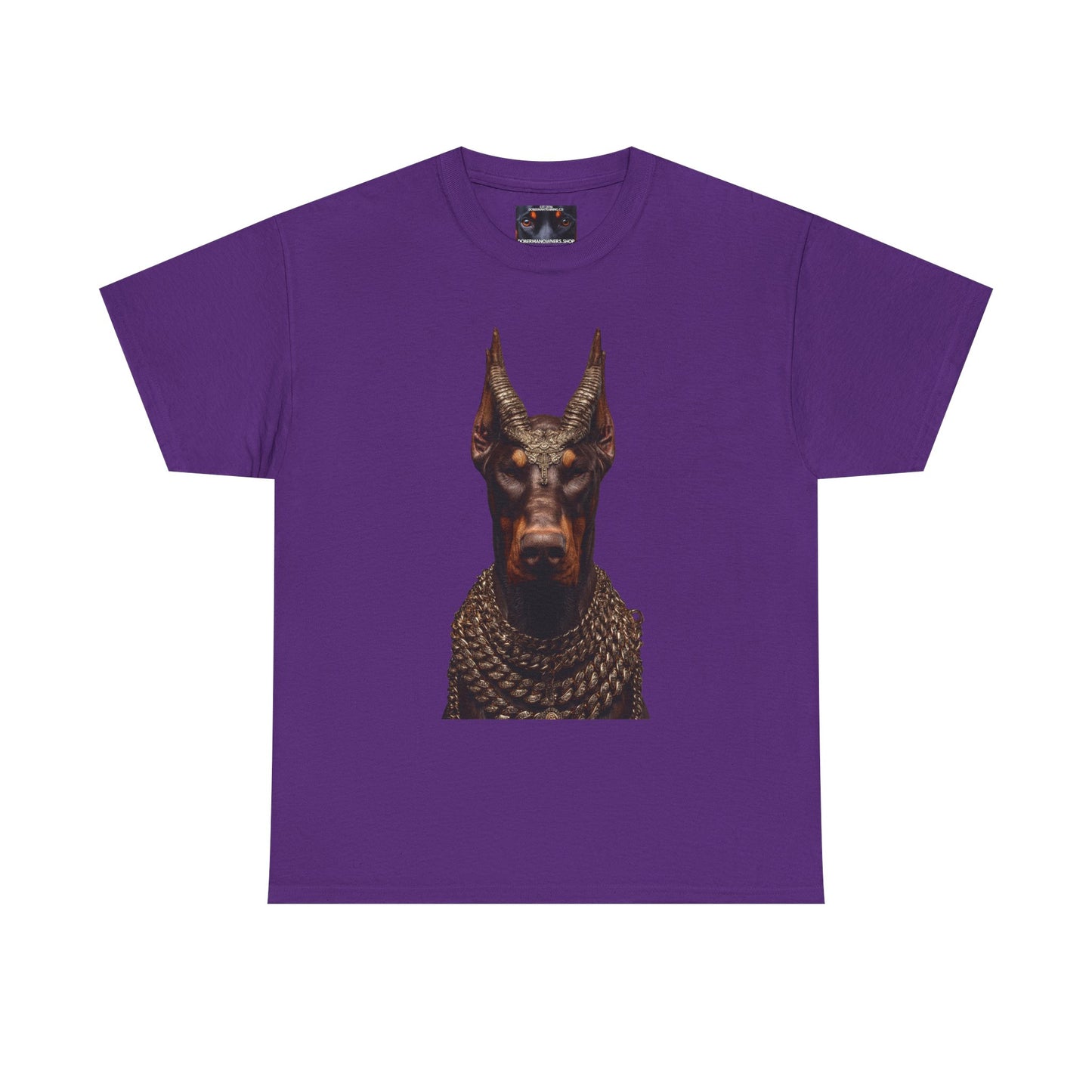 Doberman Goat 4 Private Lable Unisex Heavy Cotton Tee