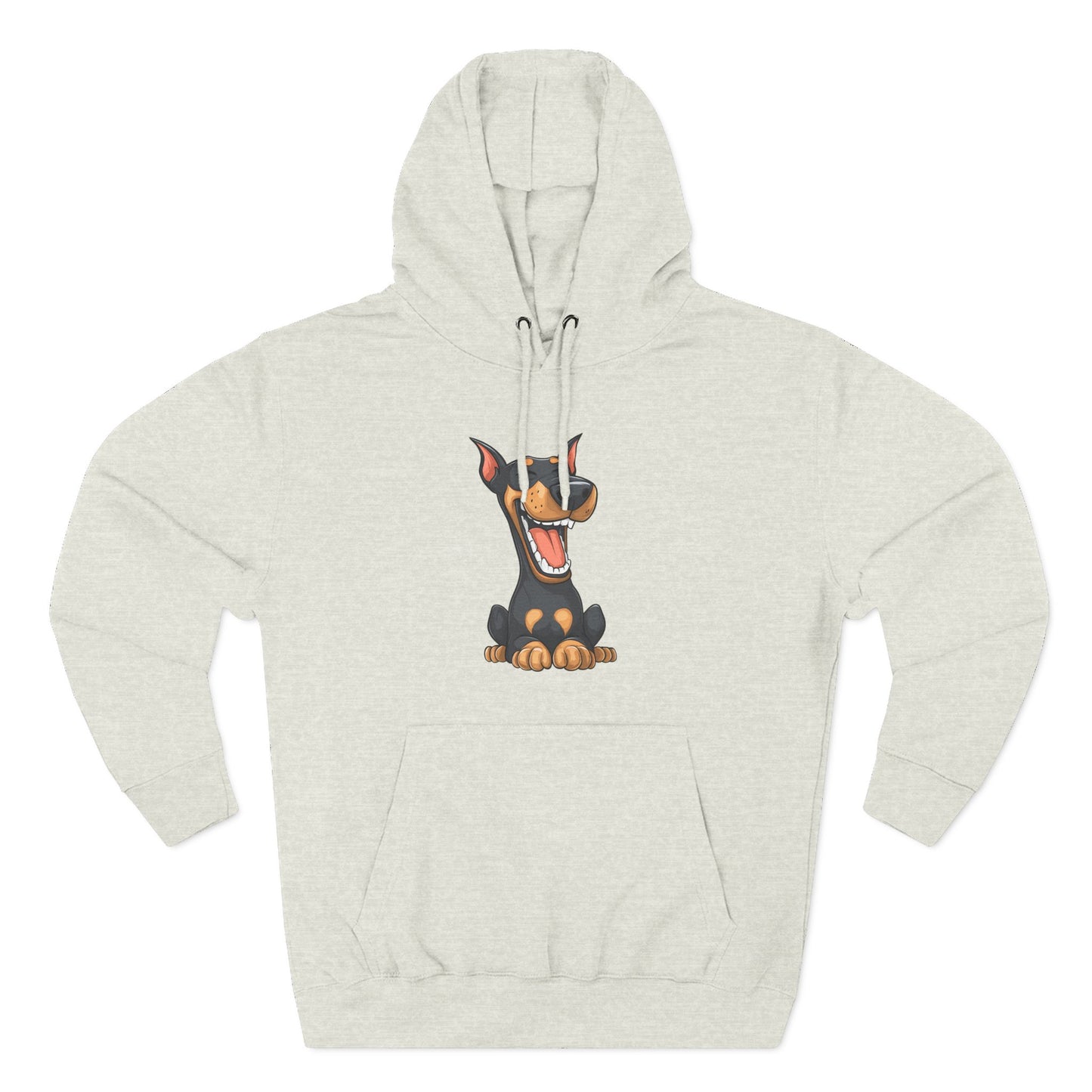 Doberman Cartoon 3 Three-Panel Fleece Hoodie