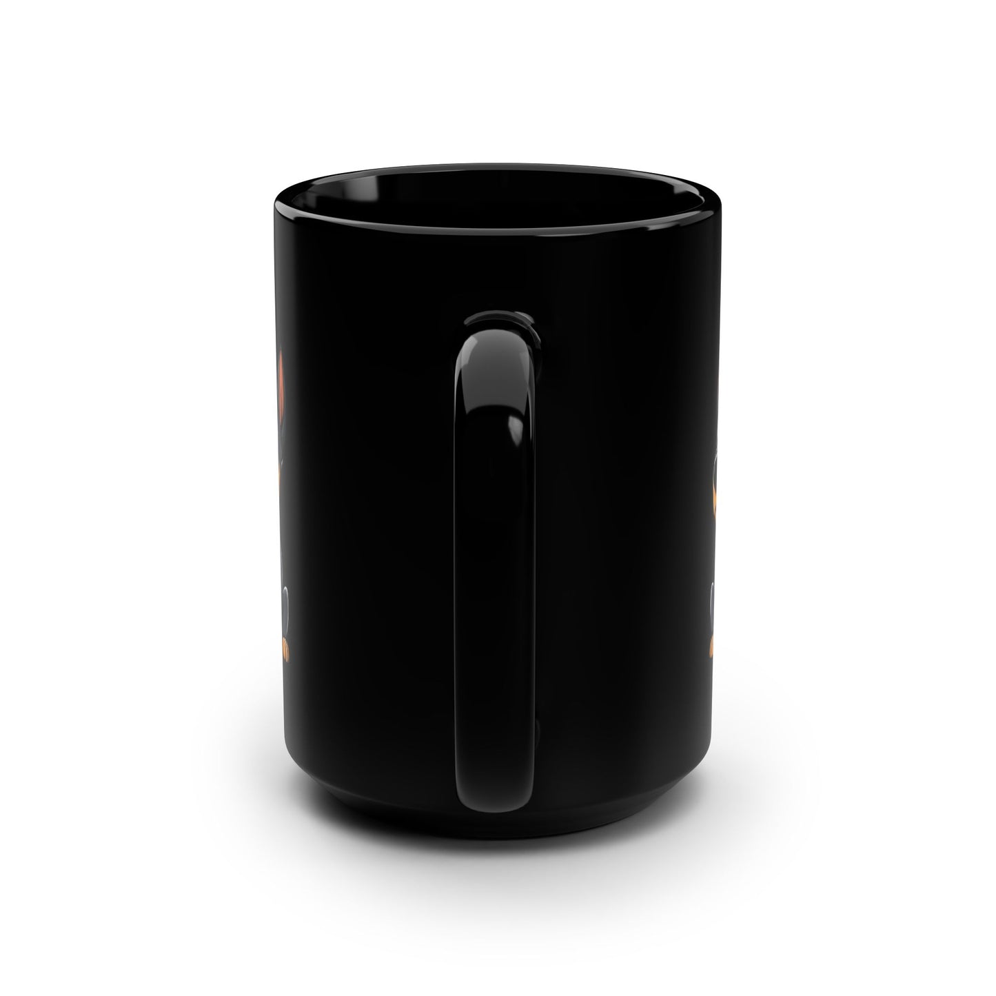 Cartoon Doberman 2 Black 15oz Coffee Mug