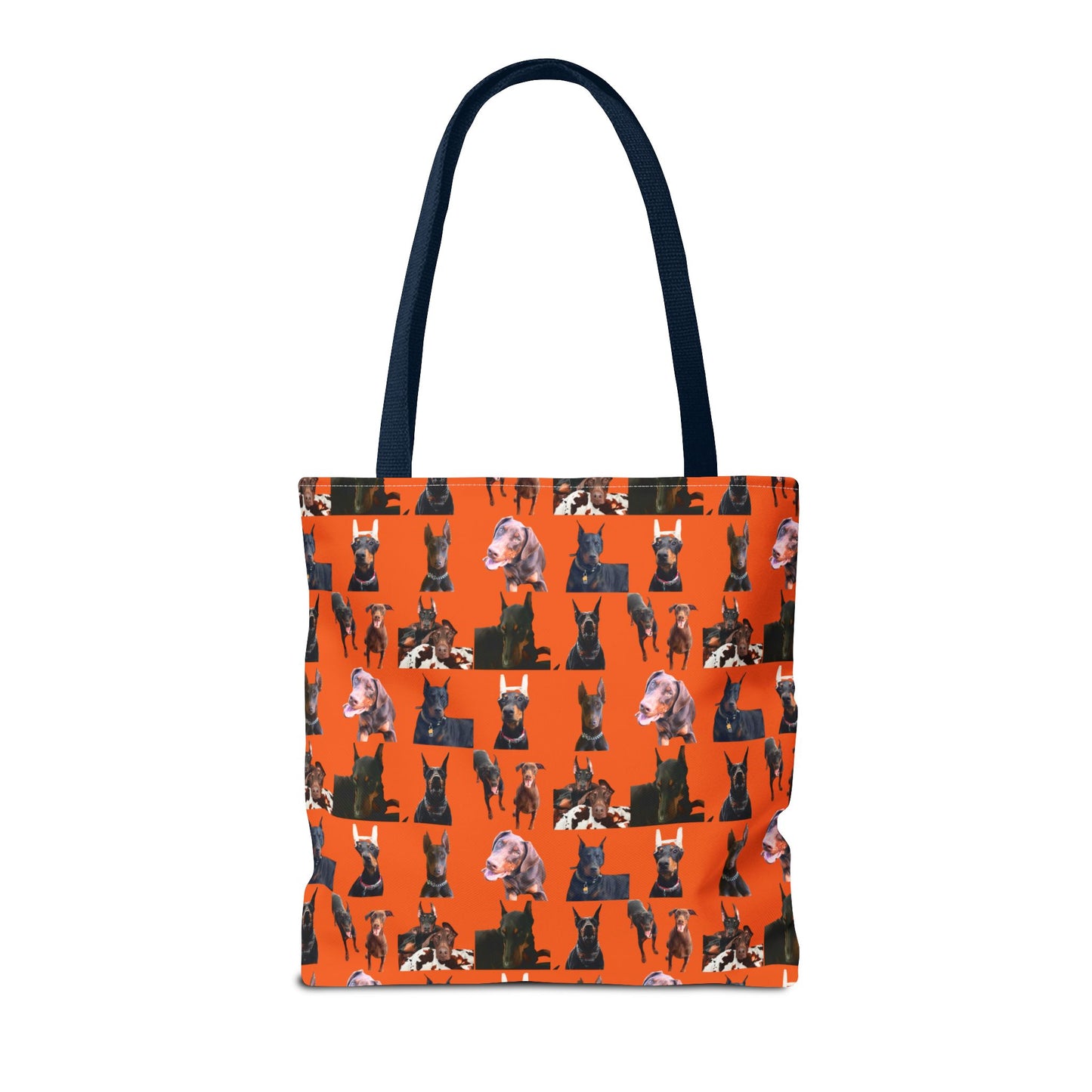 Edition 10 Doberman Model Pattern Orange Tote Bag