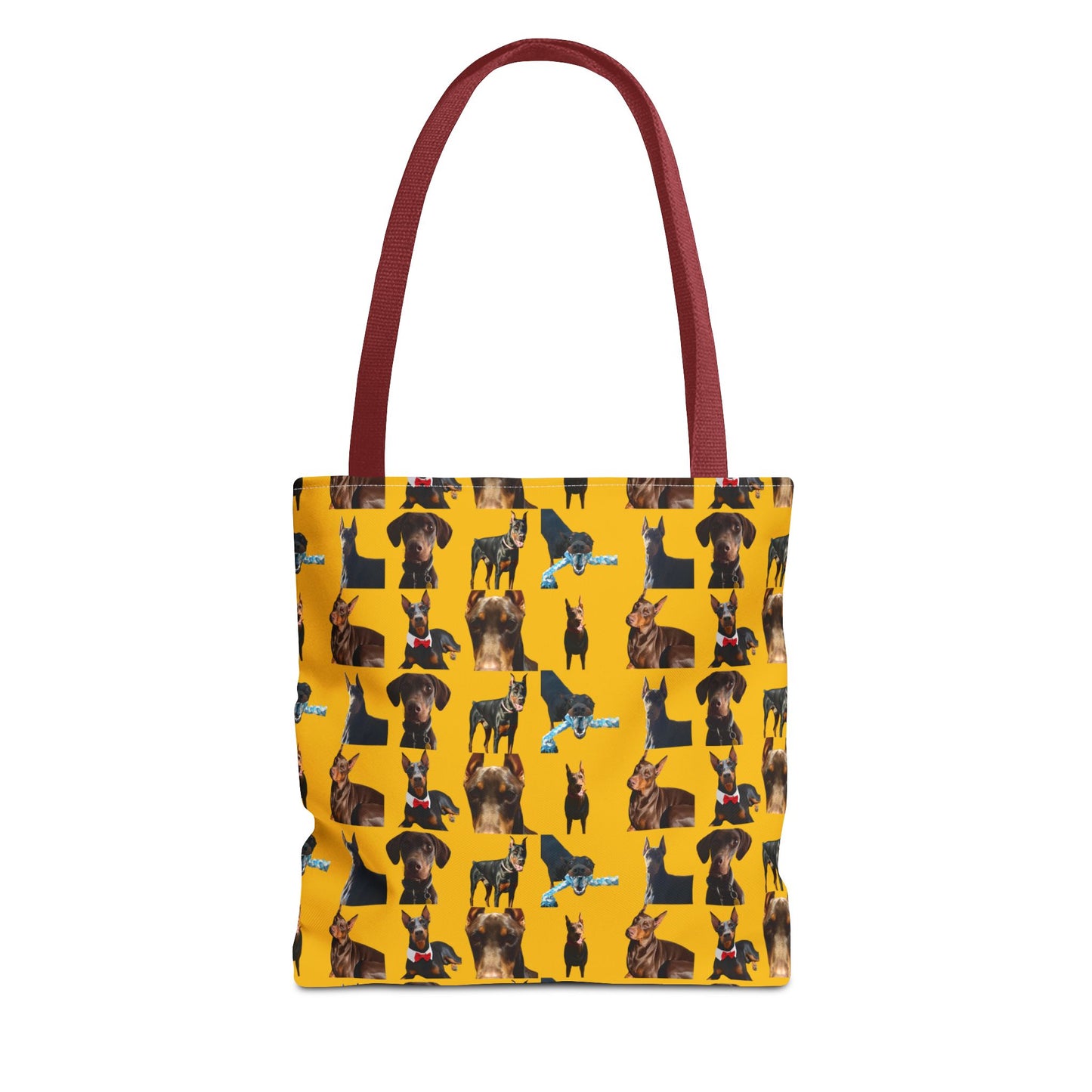 Edition 1 Doberman Model Pattern Yellow Tote Bag