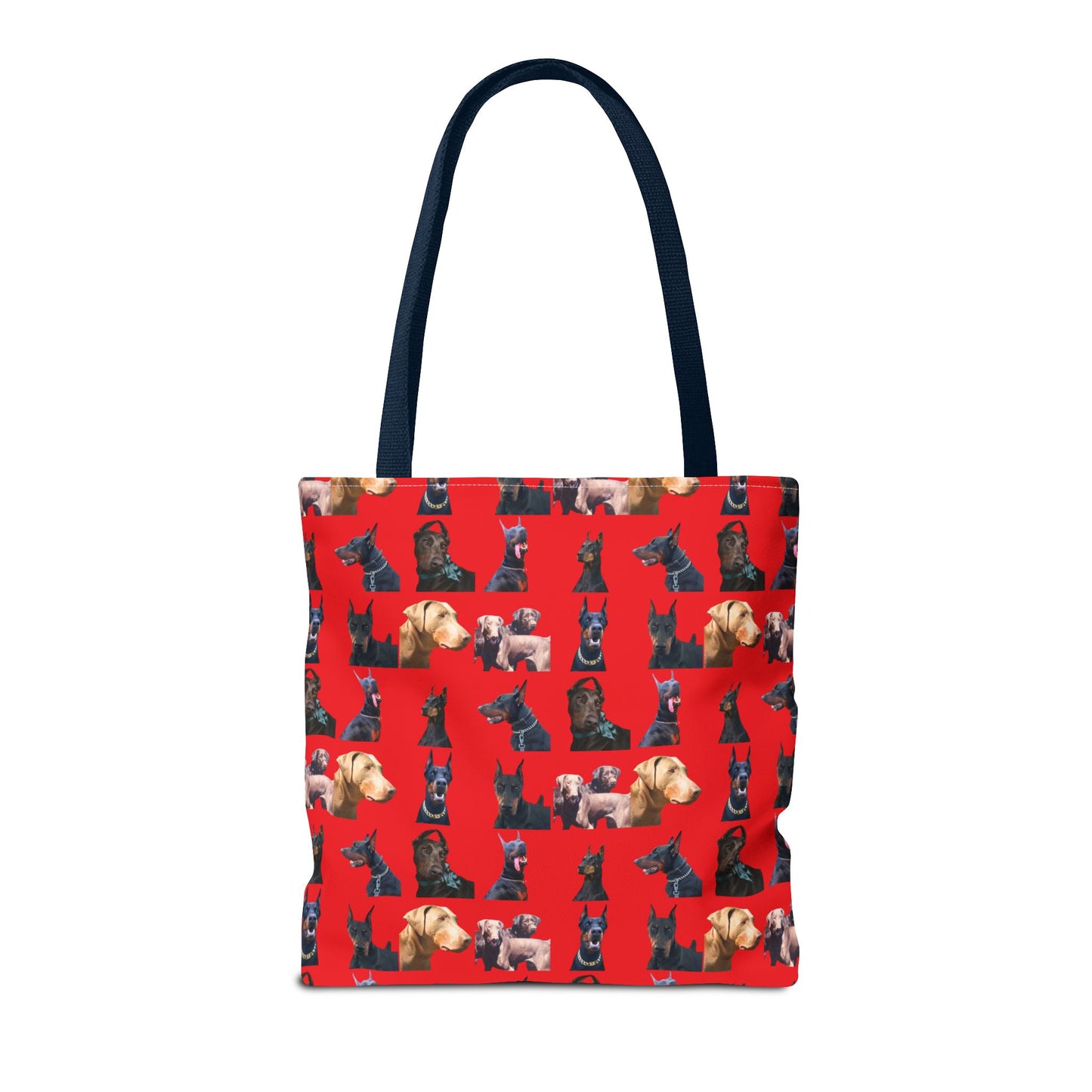 Edition 8 Doberman Model Pattern Red Tote Bag