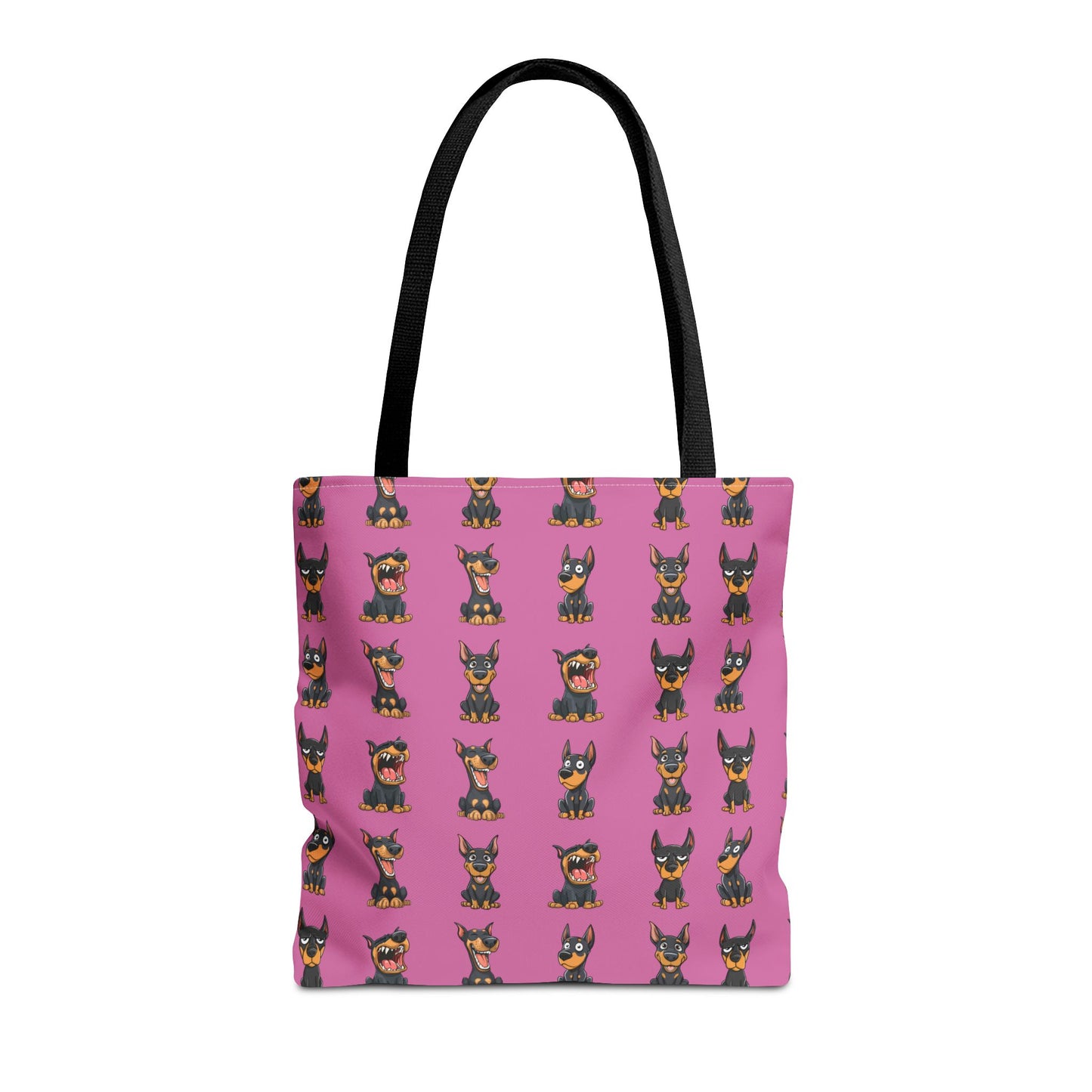 Doberman Cartoon Pattern Tote Bag