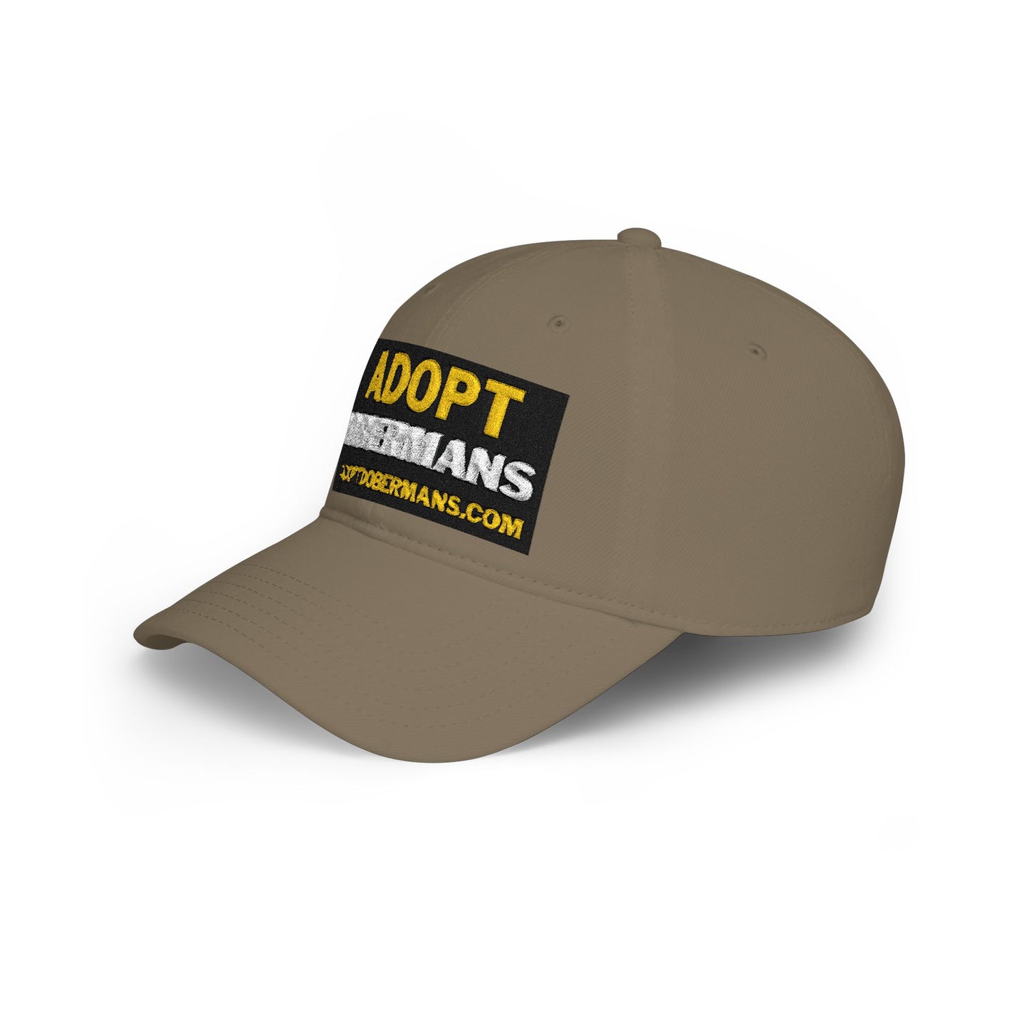 Adopt Dobermans 1 Low Profile Baseball Cap — Rescue Dog Awareness Hat