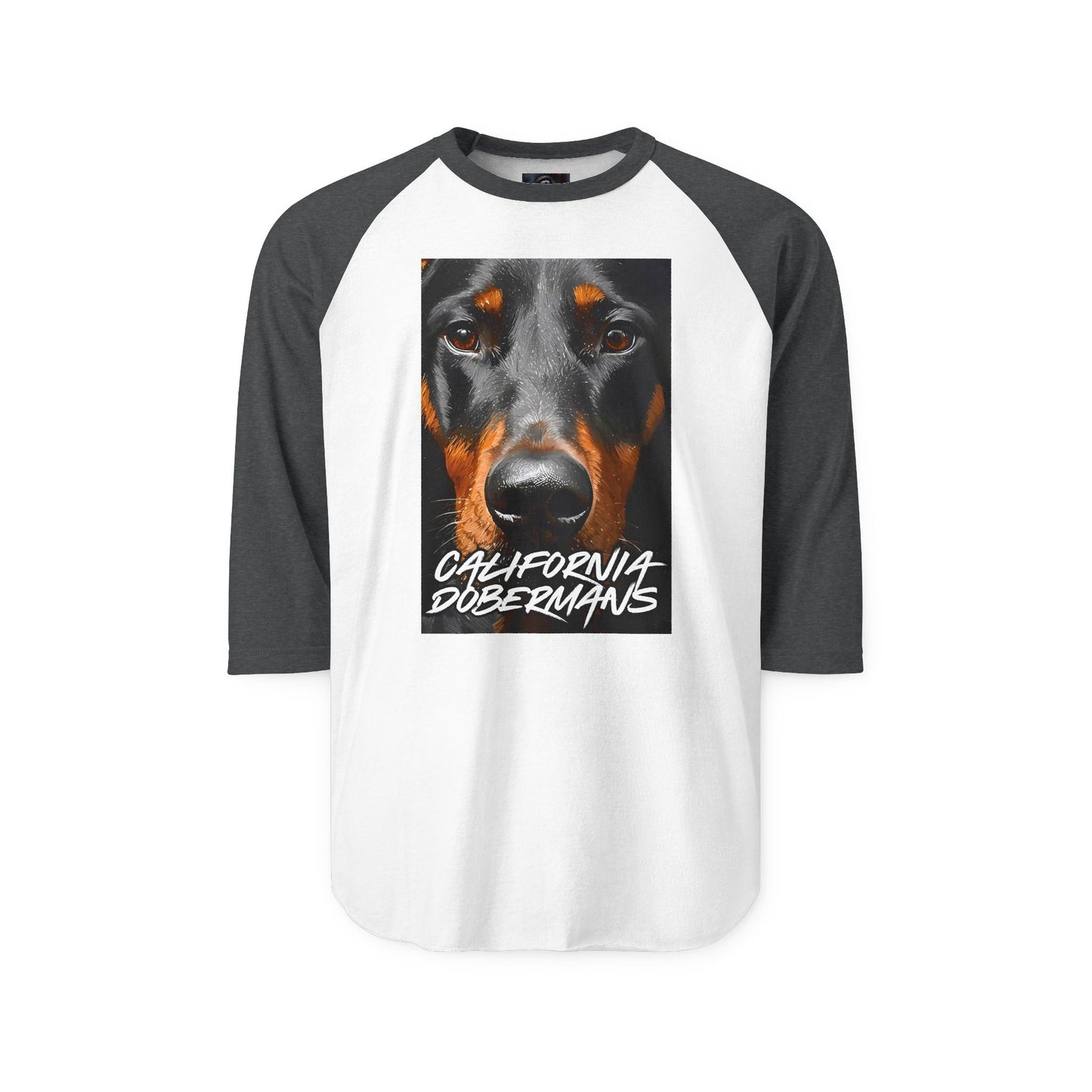 Doberman California 1 Unisex Three-Quarter Sleeve Raglan Shirt