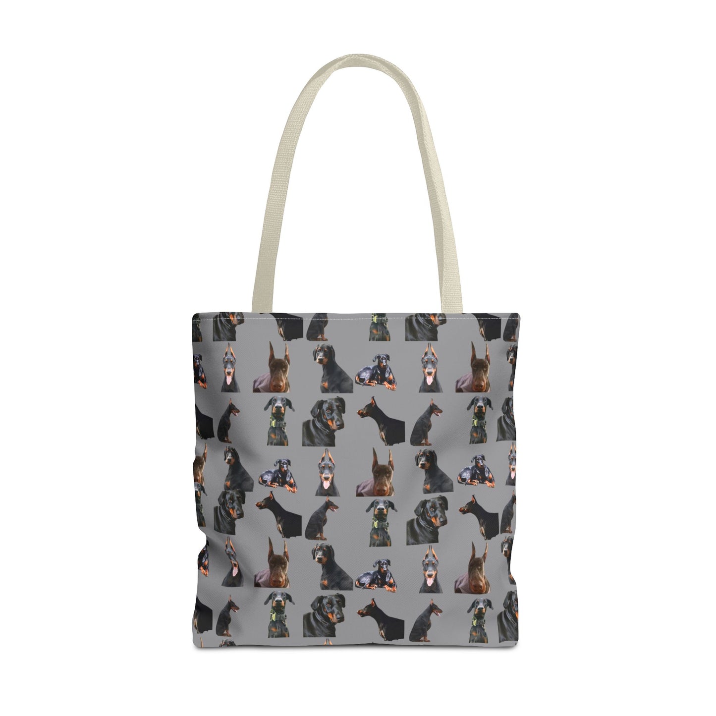 Edition 6 Doberman Model Pattern Gray Tote Bag