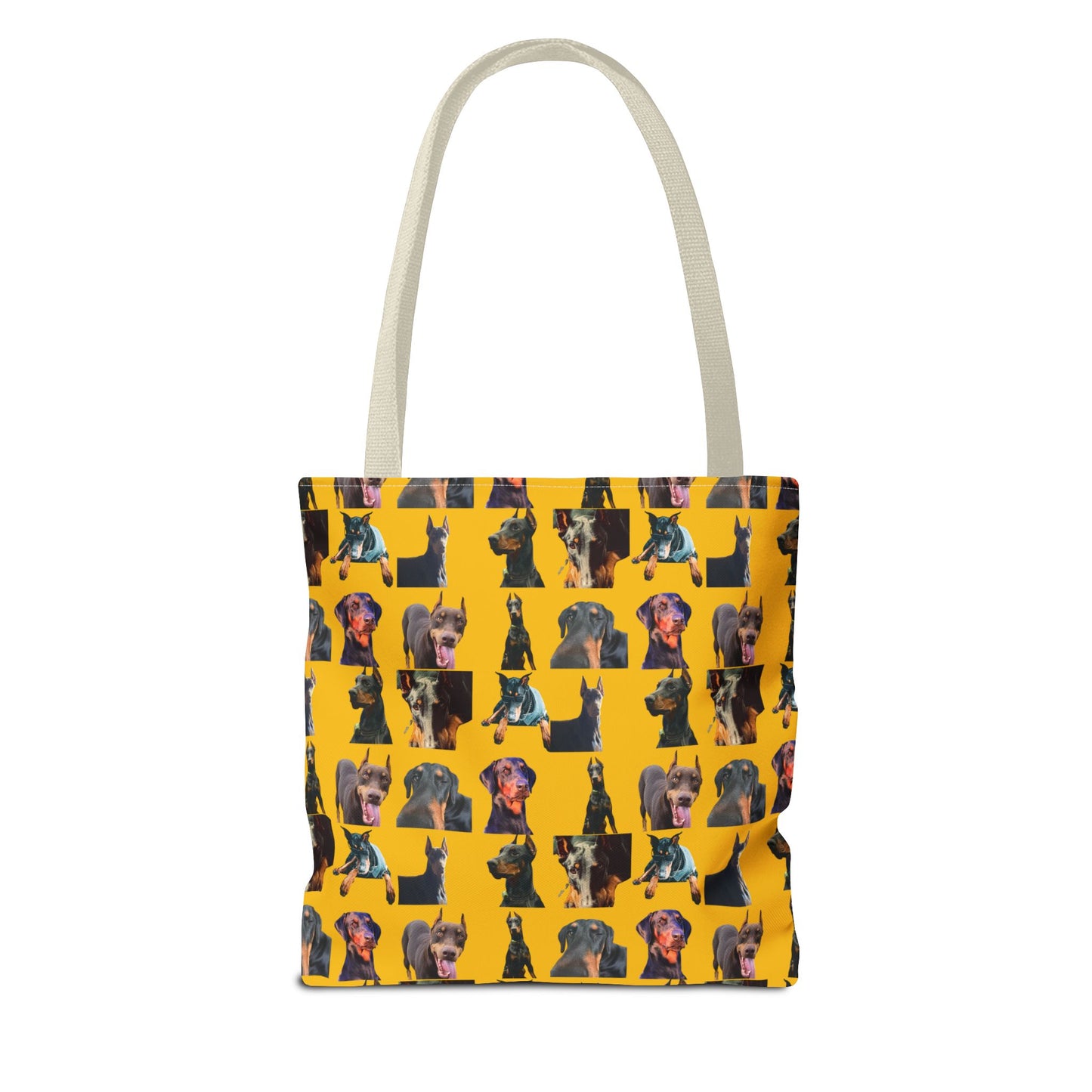 Edition 3 Doberman Model Pattern Yellow Tote Bag