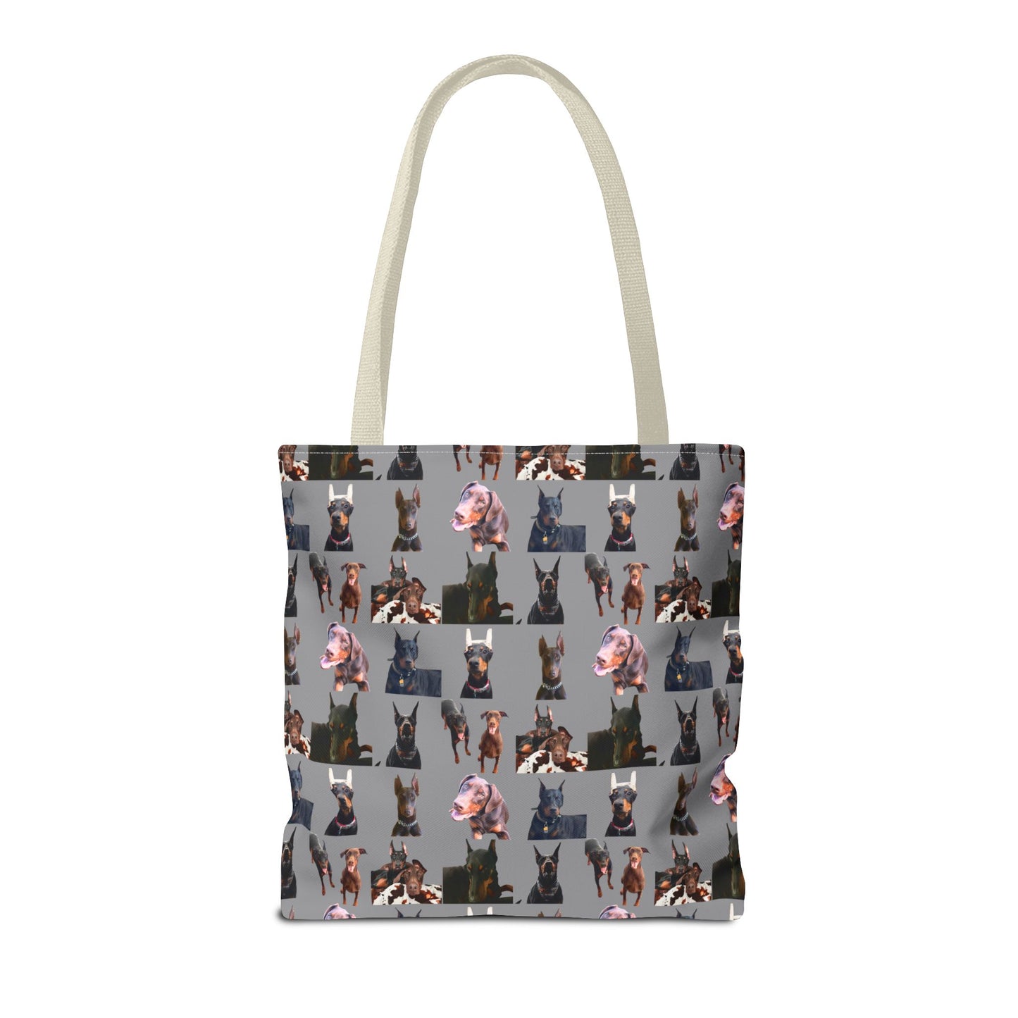 Edition 10 Doberman Model Pattern Gray Tote Bag