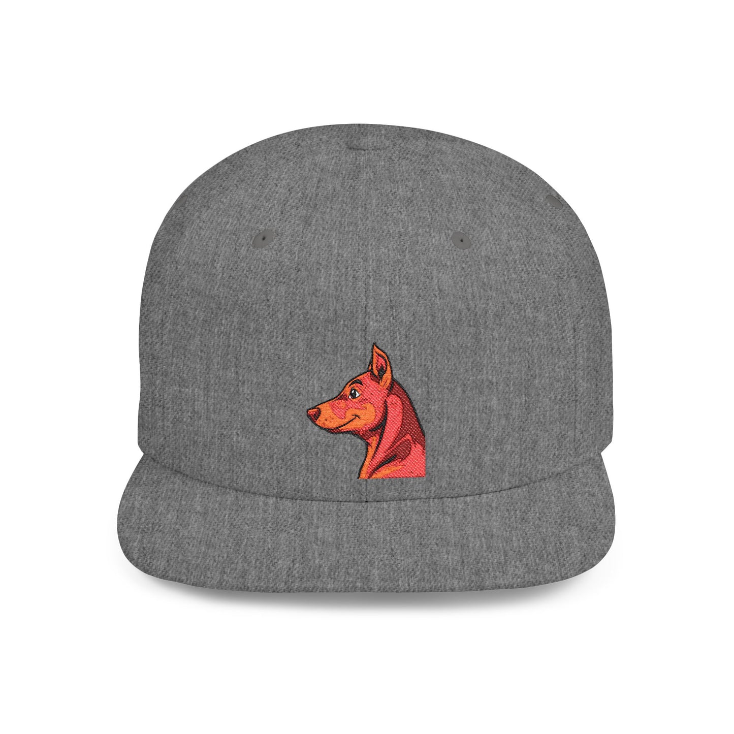 Custom Embroidered Flat Bill Snapback