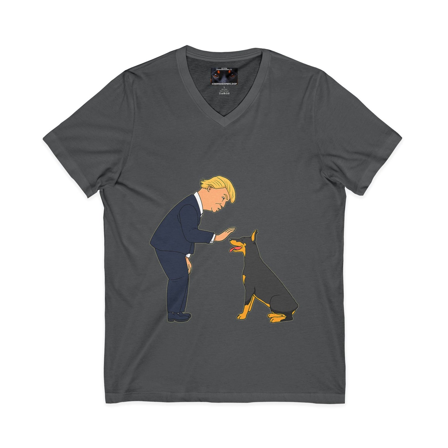 Patriot 2 Private Label Unisex Jersey Short Sleeve V-Neck Tee