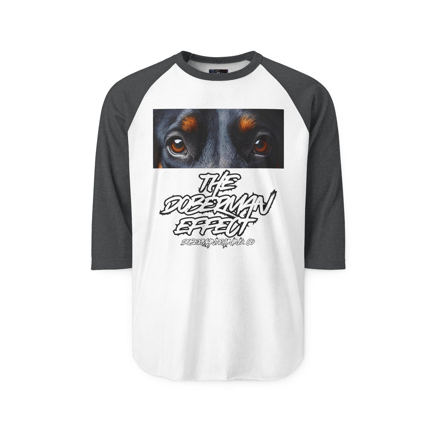 Doberman Effect 1 Unisex Three-Quarter Sleeve Raglan Shirt