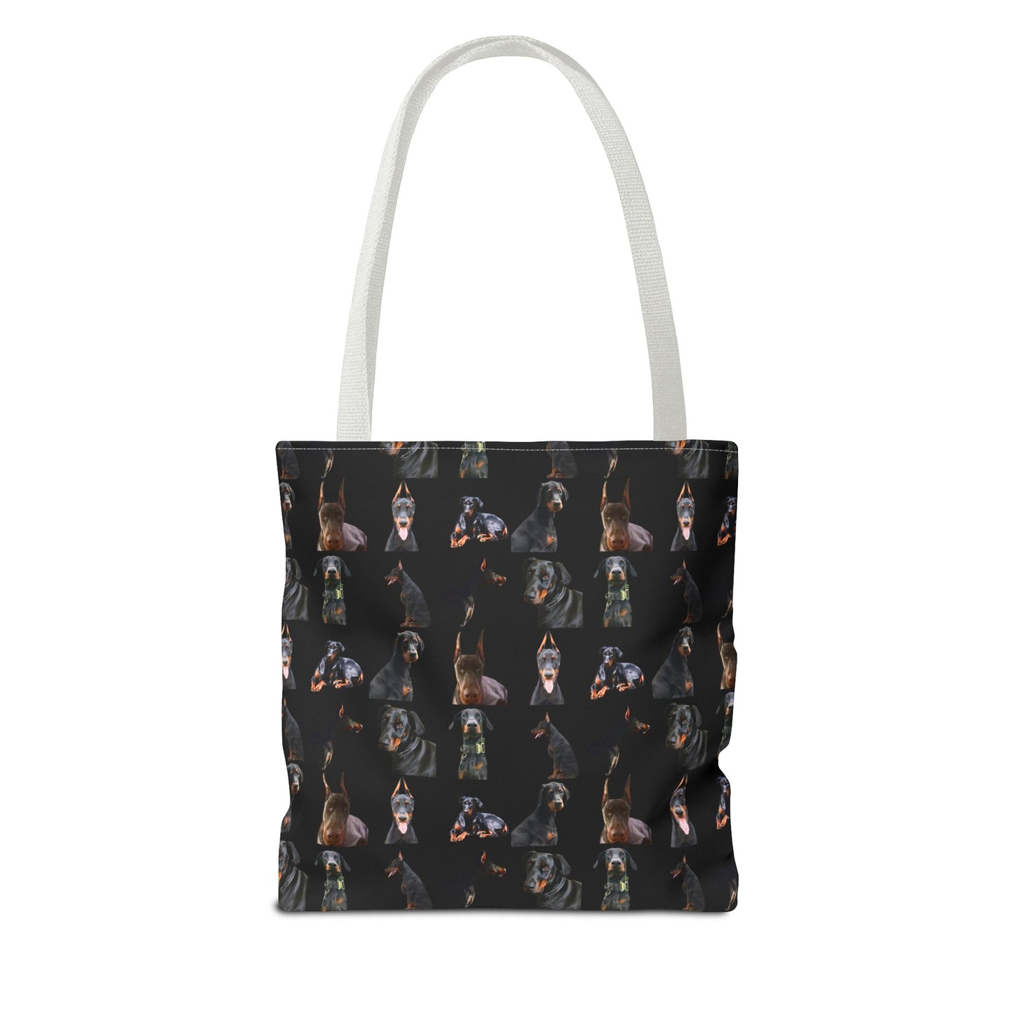 Edition 6 Doberman Model Pattern Black Tote Bag