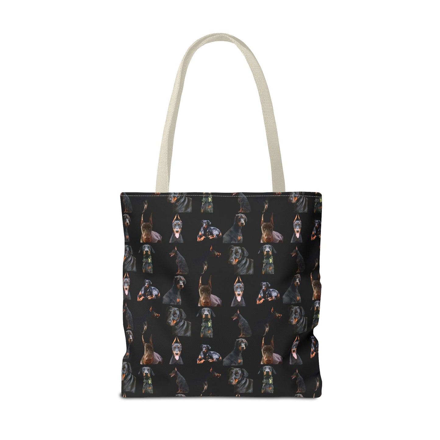 Edition 6 Doberman Model Pattern Black Tote Bag