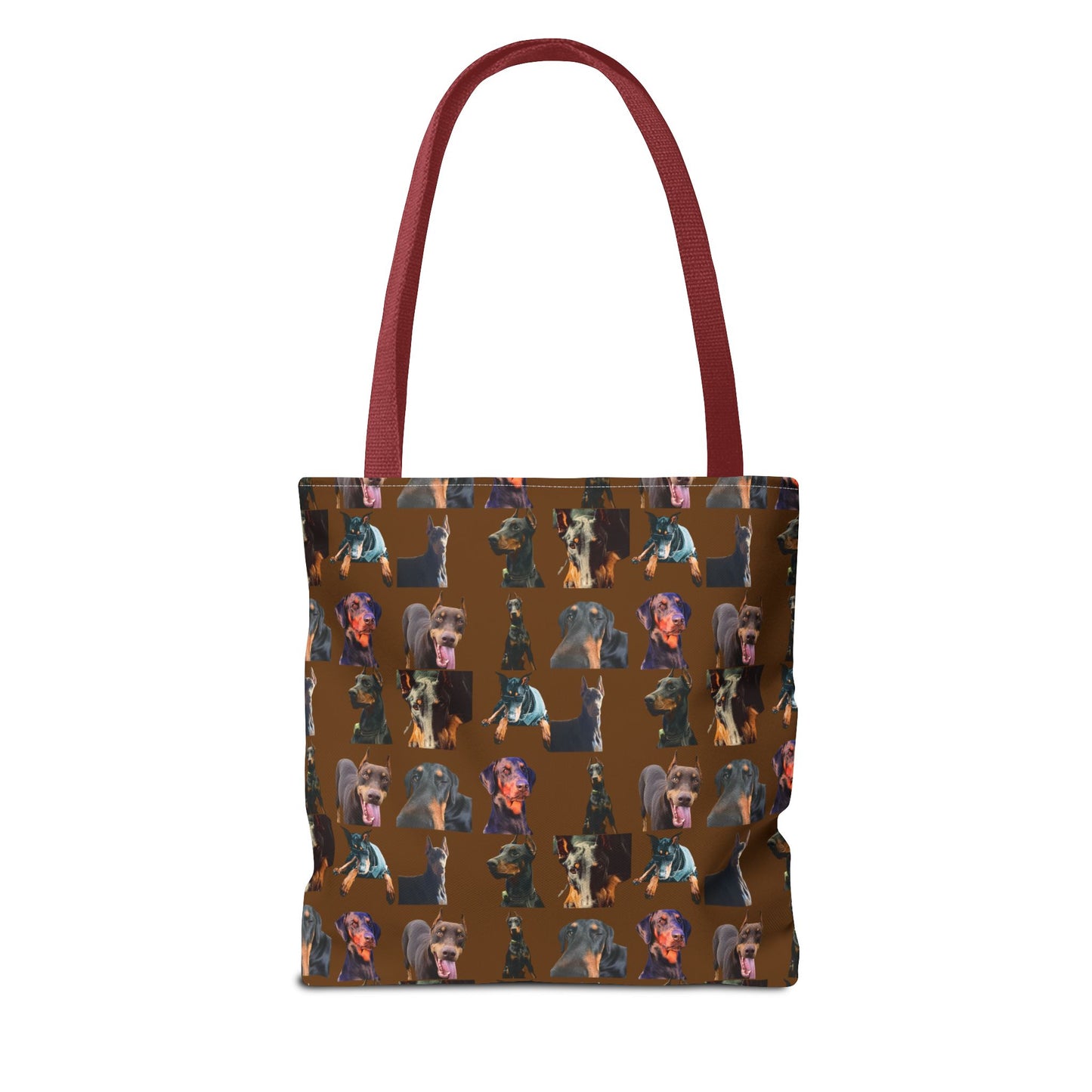 Edition 3 Doberman Model Pattern Brown Tote Bag
