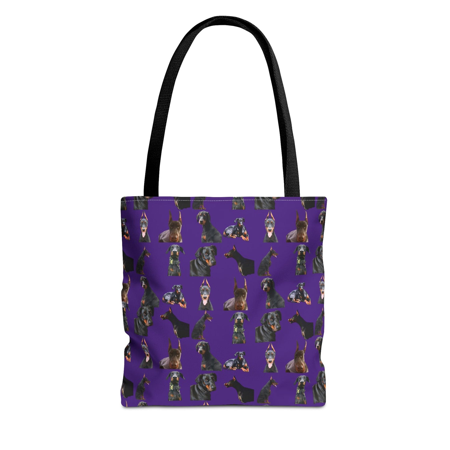 Edition 6 Doberman Model Pattern Purple Tote Bag
