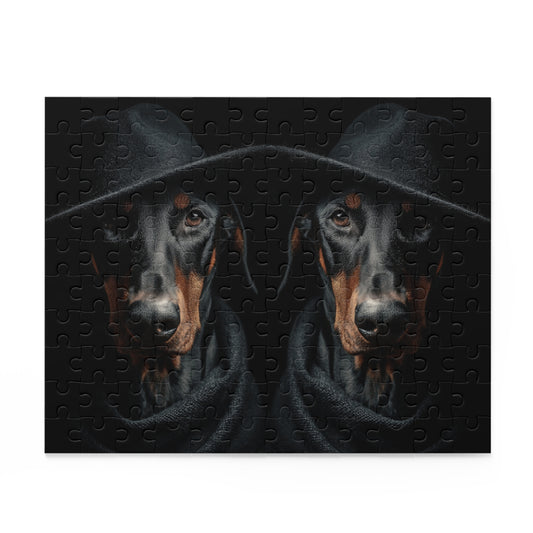 Human Mental Stimulation 3 Puzzle Black Lab Portrait Puzzle 1 Jigsaw (120/252/500 Pieces)