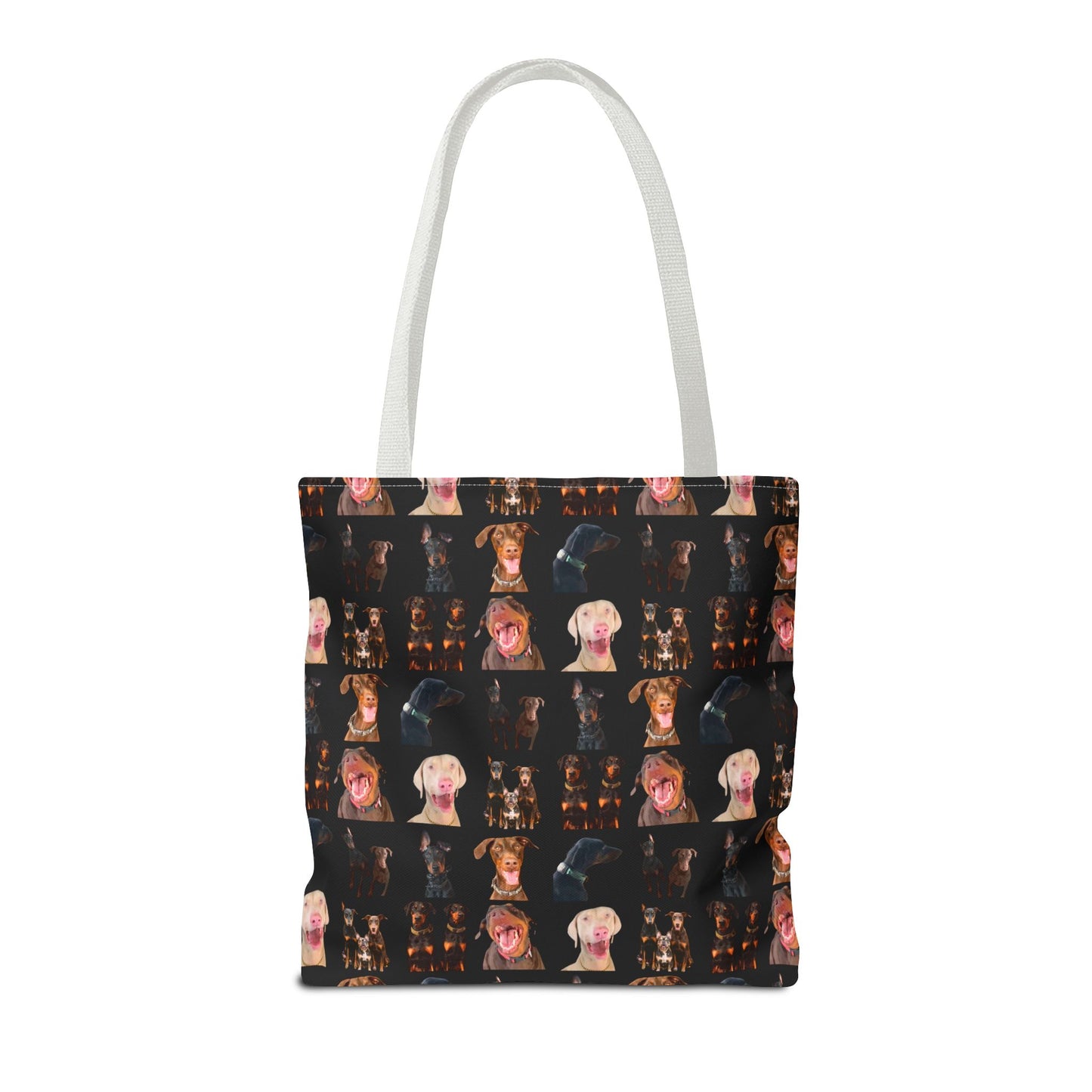 Edition 9 Doberman Model Pattern Black Tote Bag