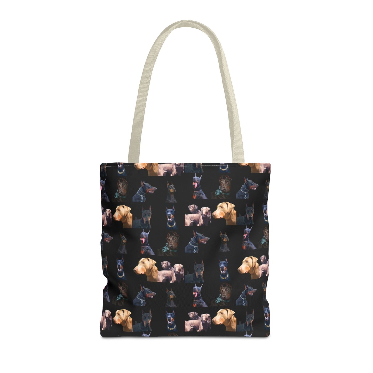 Edition 8 Doberman Model Pattern Black Tote Bag