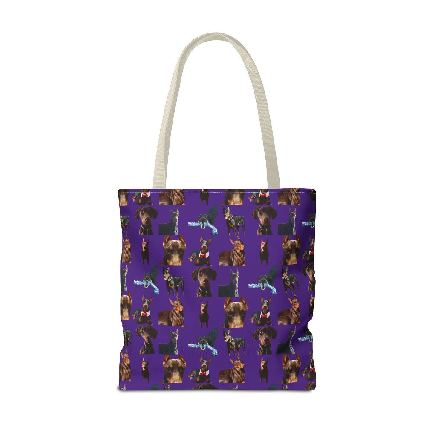 Edition 1 Doberman Model Pattern Purple Tote Bag