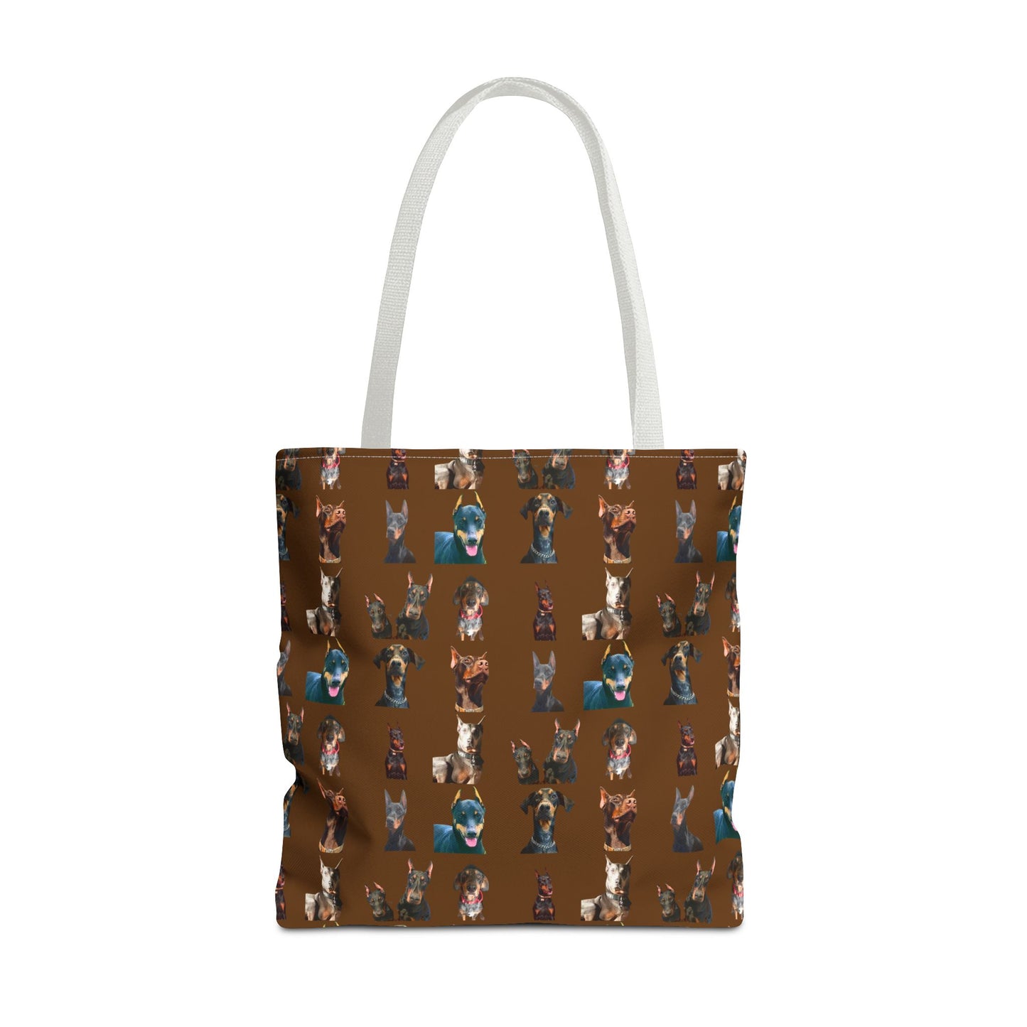 Edition 4 Doberman Model Pattern Brown Tote Bag