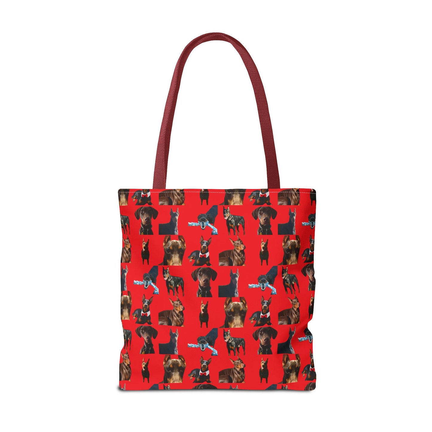 Edition 1 Doberman Model Pattern Red Tote Bag