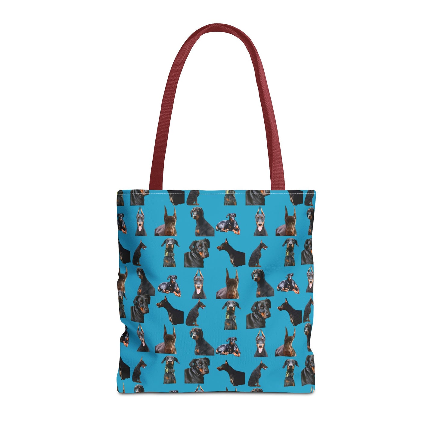 Edition 6 Doberman Model Pattern Turquoise Tote Bag