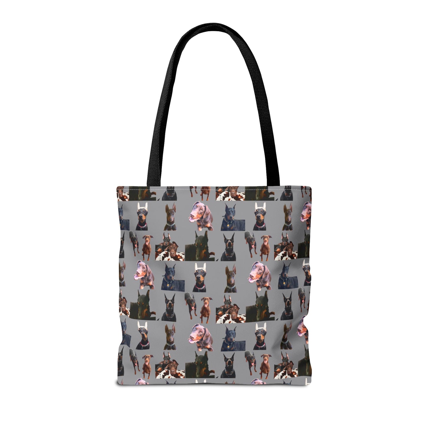 Edition 10 Doberman Model Pattern Gray Tote Bag
