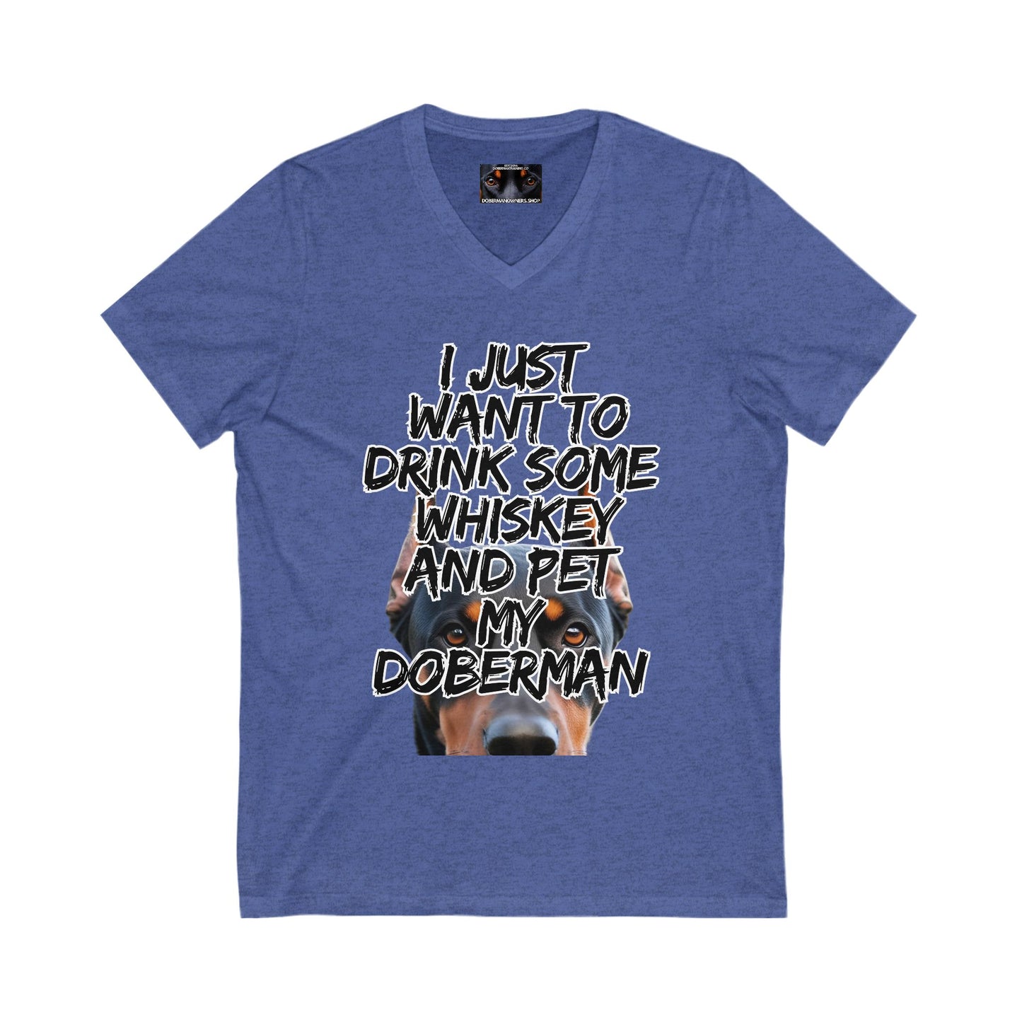 Just 1 Unisex Jersey Short Sleeve V-Neck Tee