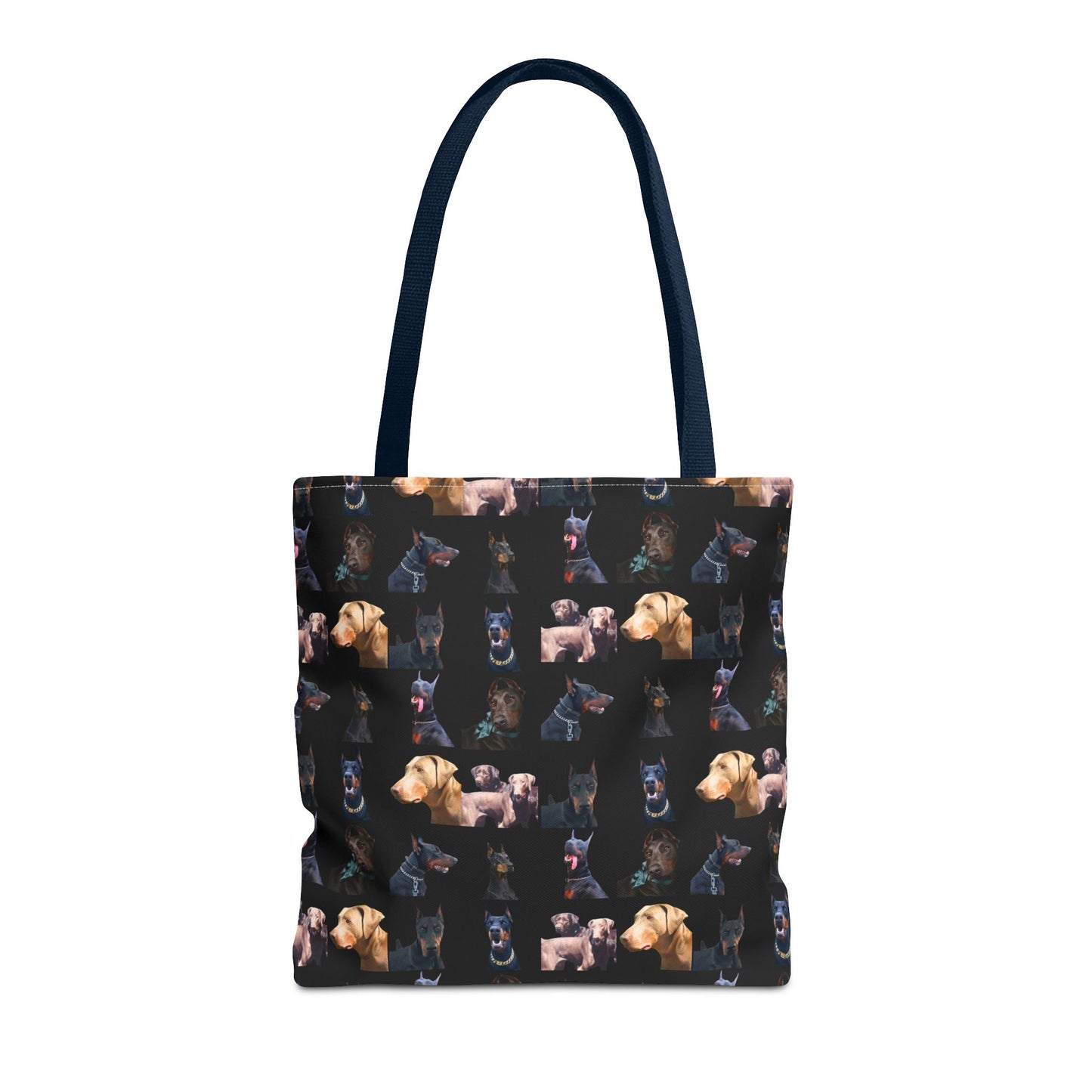 Edition 8 Doberman Model Pattern Black Tote Bag