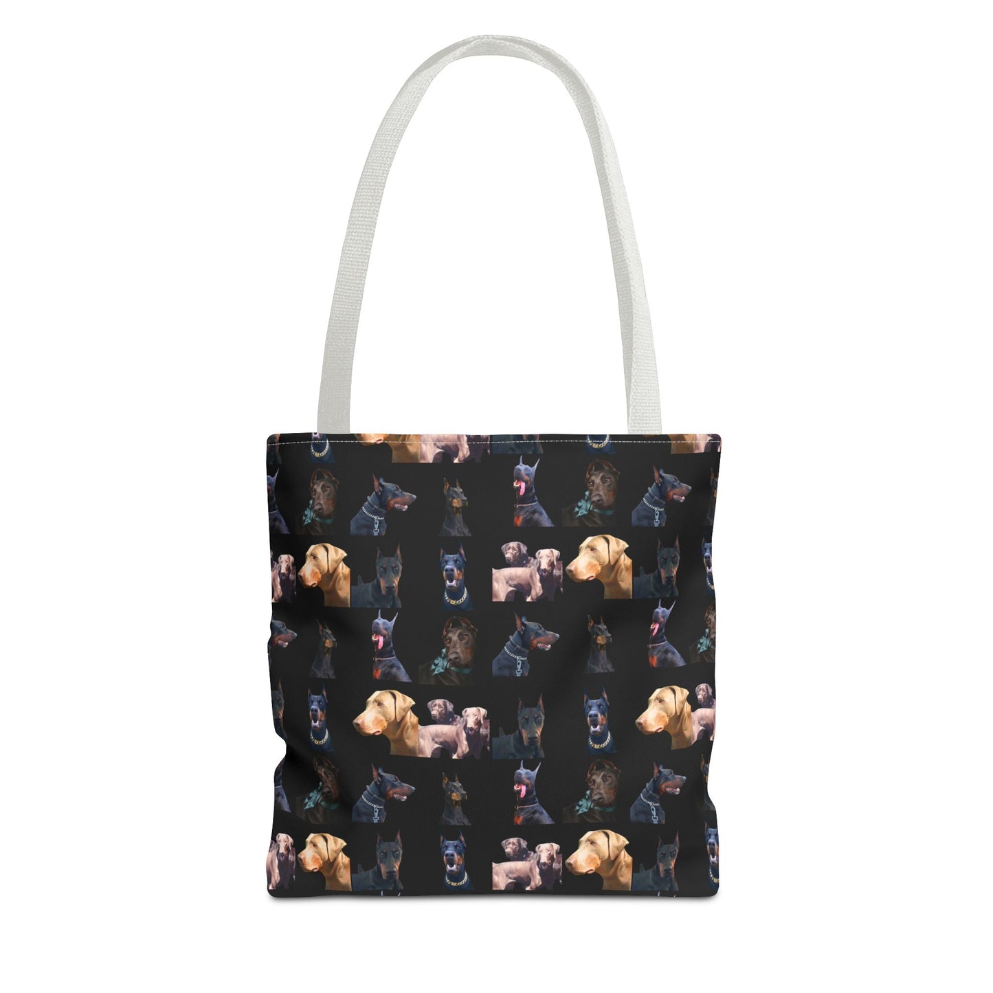 Edition 8 Doberman Model Pattern Black Tote Bag