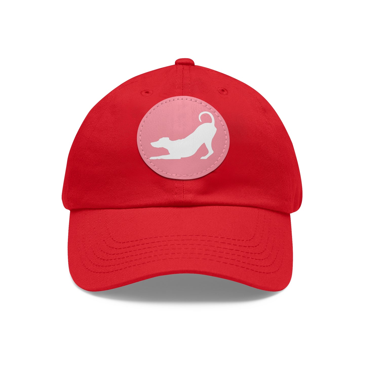 N 2 Dad Hat with Leather Patch (Round)