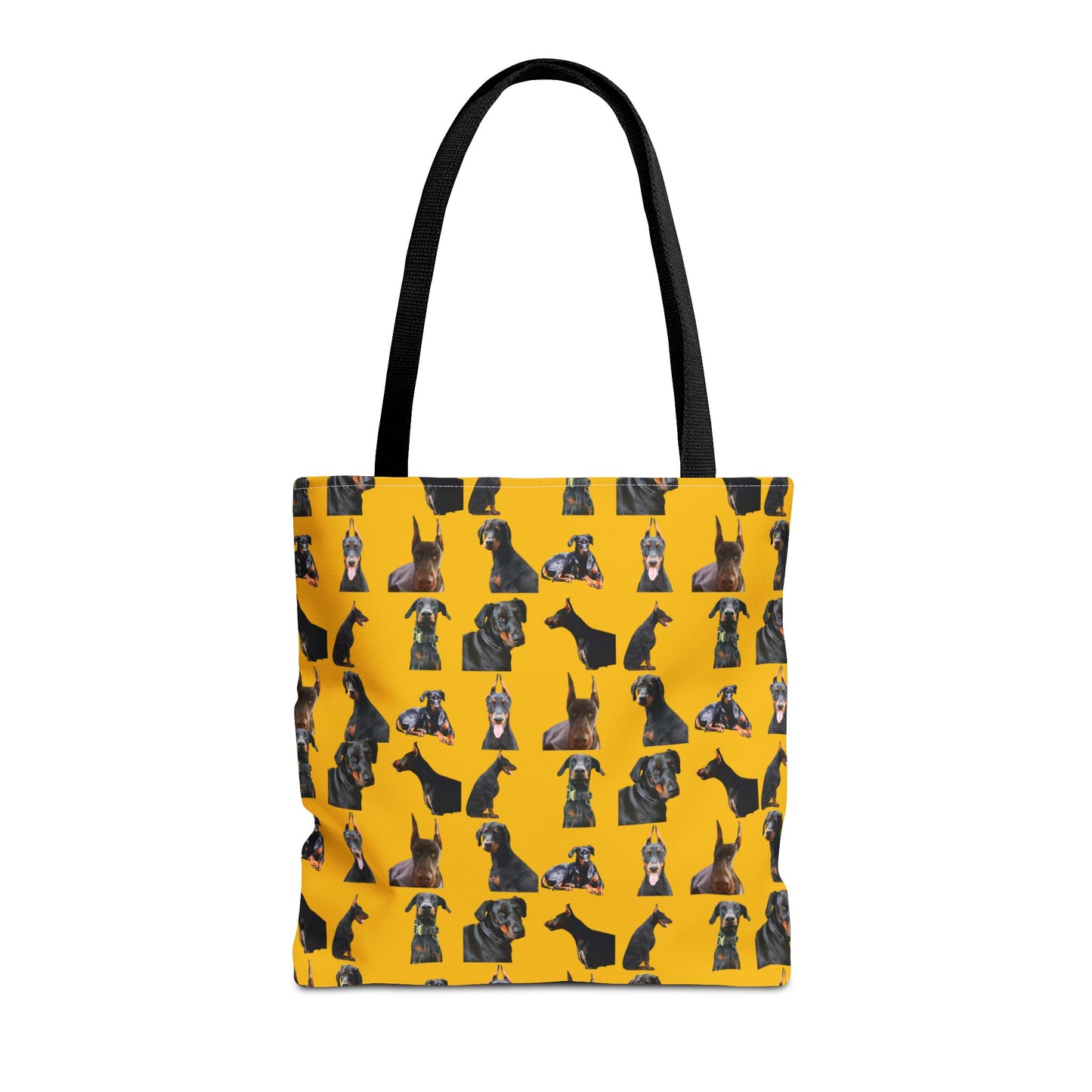 Edition 6 Doberman Model Pattern Yellow Tote Bag